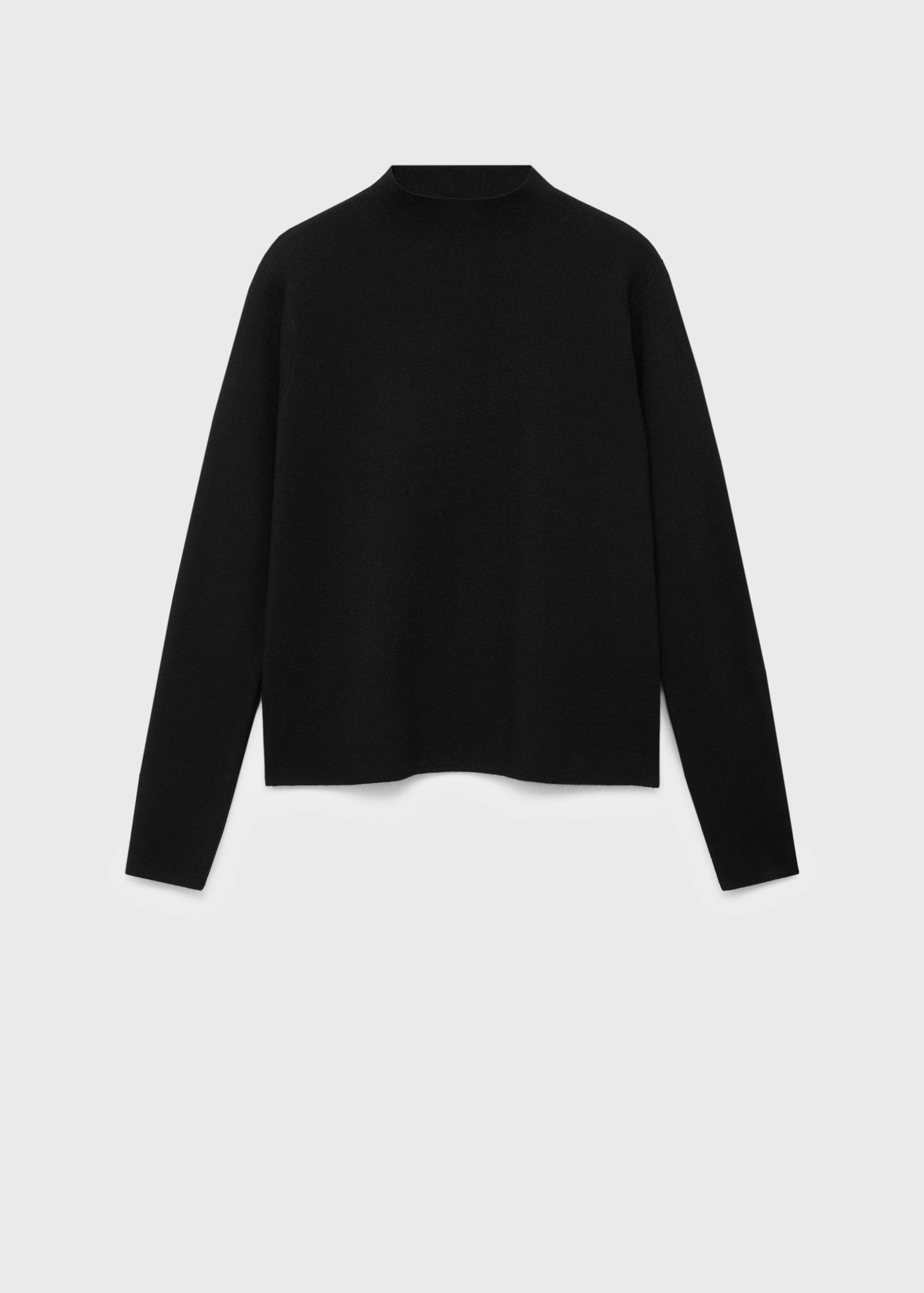 Knitted sweater with perkins neck - Article without model