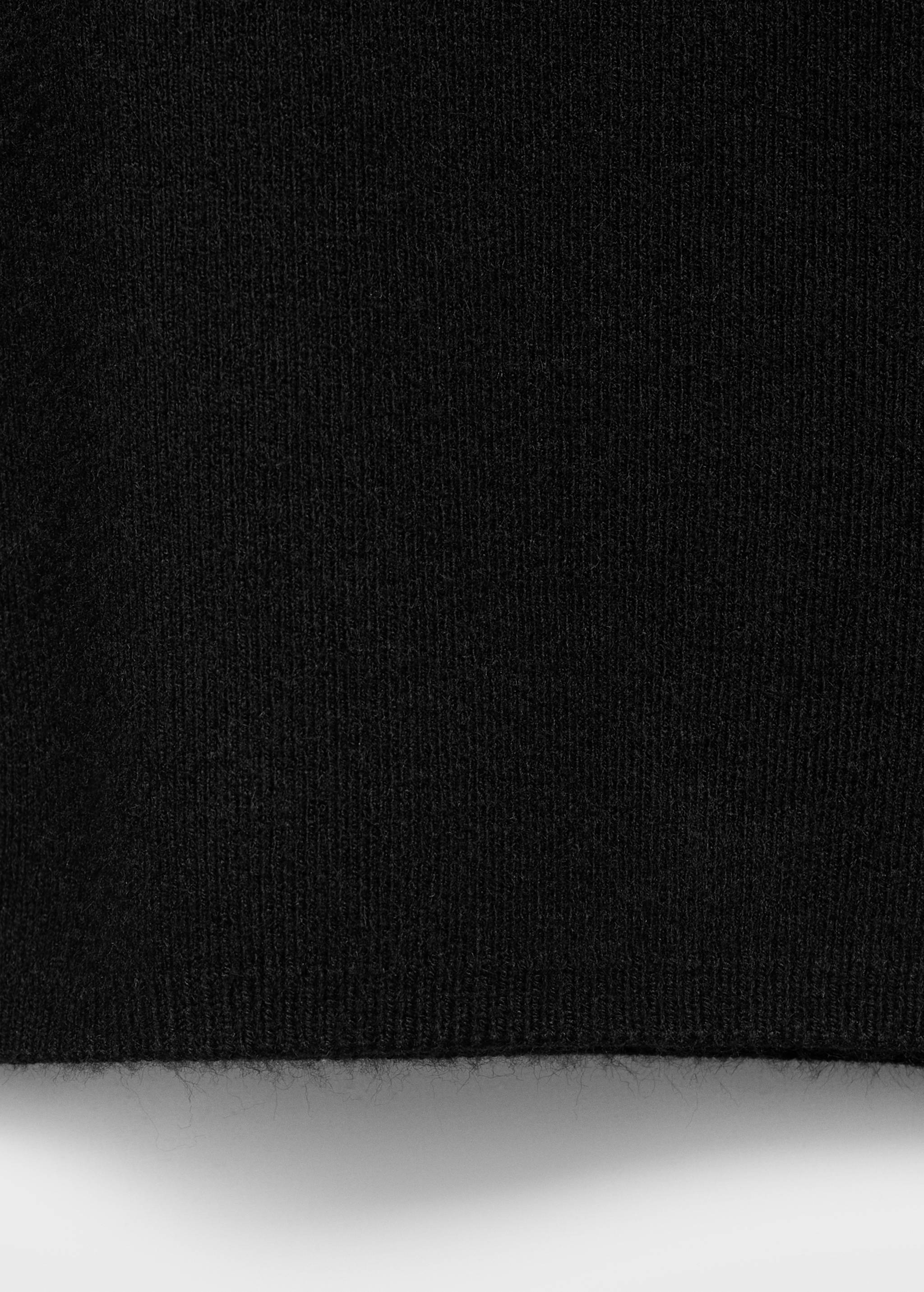 Knitted sweater with perkins neck - Details of the article 0