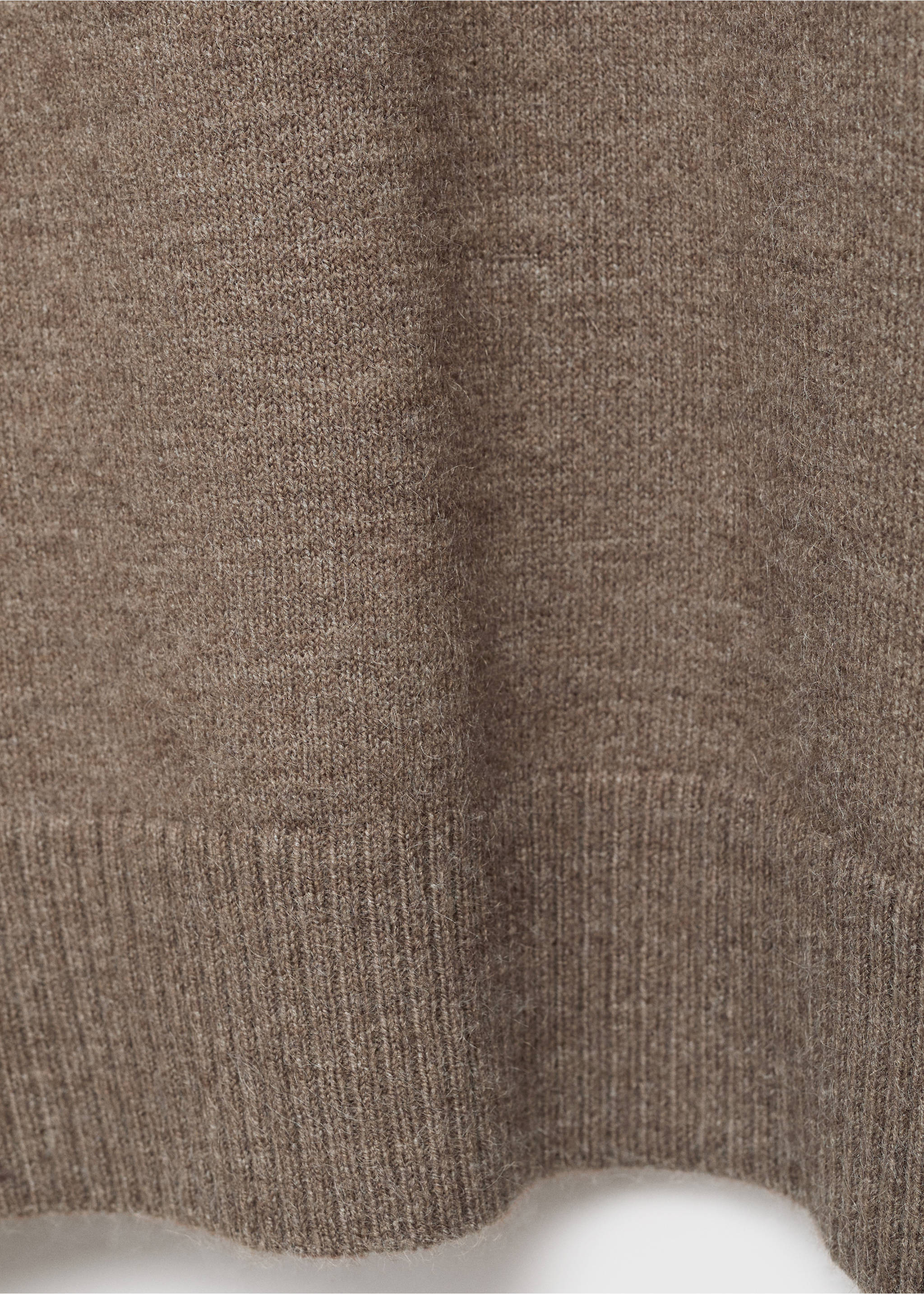 Pull oversize liseré côtelé - Détail de l'article 0, Marron moyen. Ref: 17005812-00.