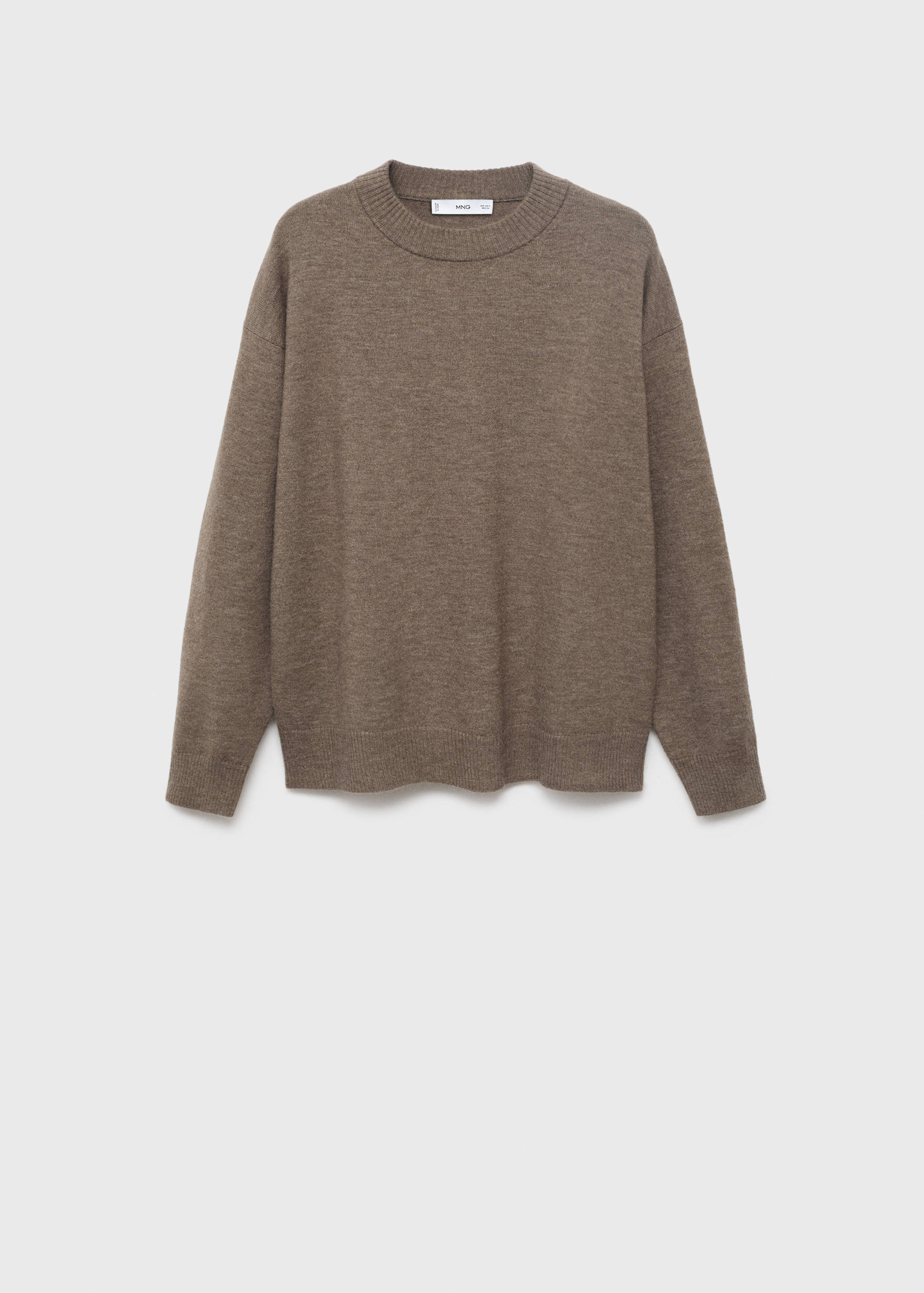 Oversized sweater with ribbed trim - Article without model