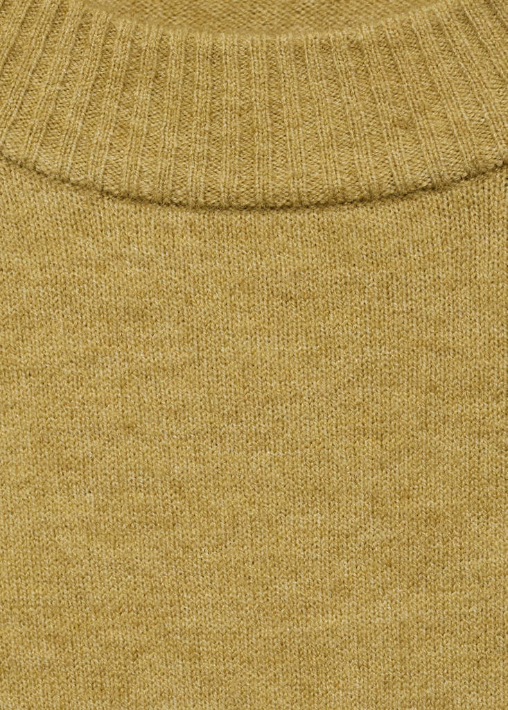 Oversized sweater with ribbed trim — Green