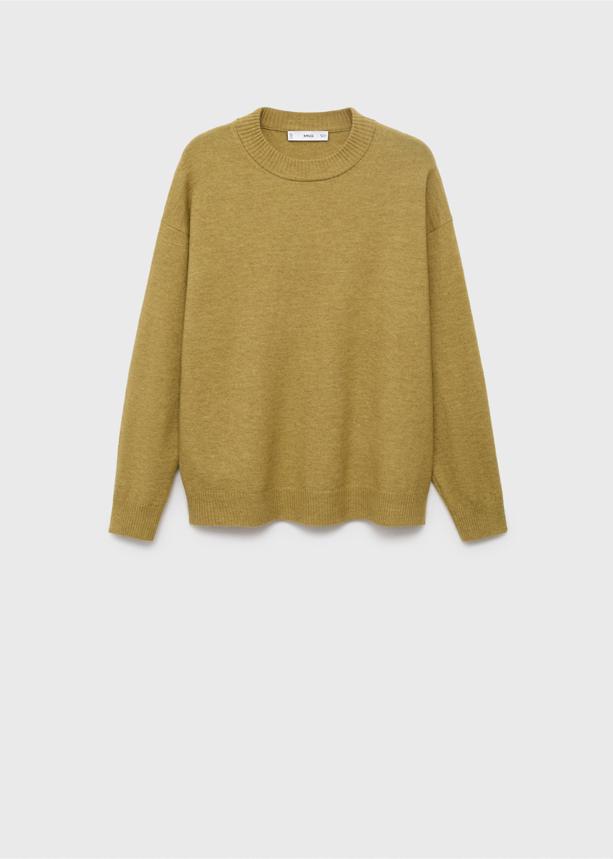 Oversized sweater with ribbed trim - Article without model, Green. Ref: 17005812-00.
