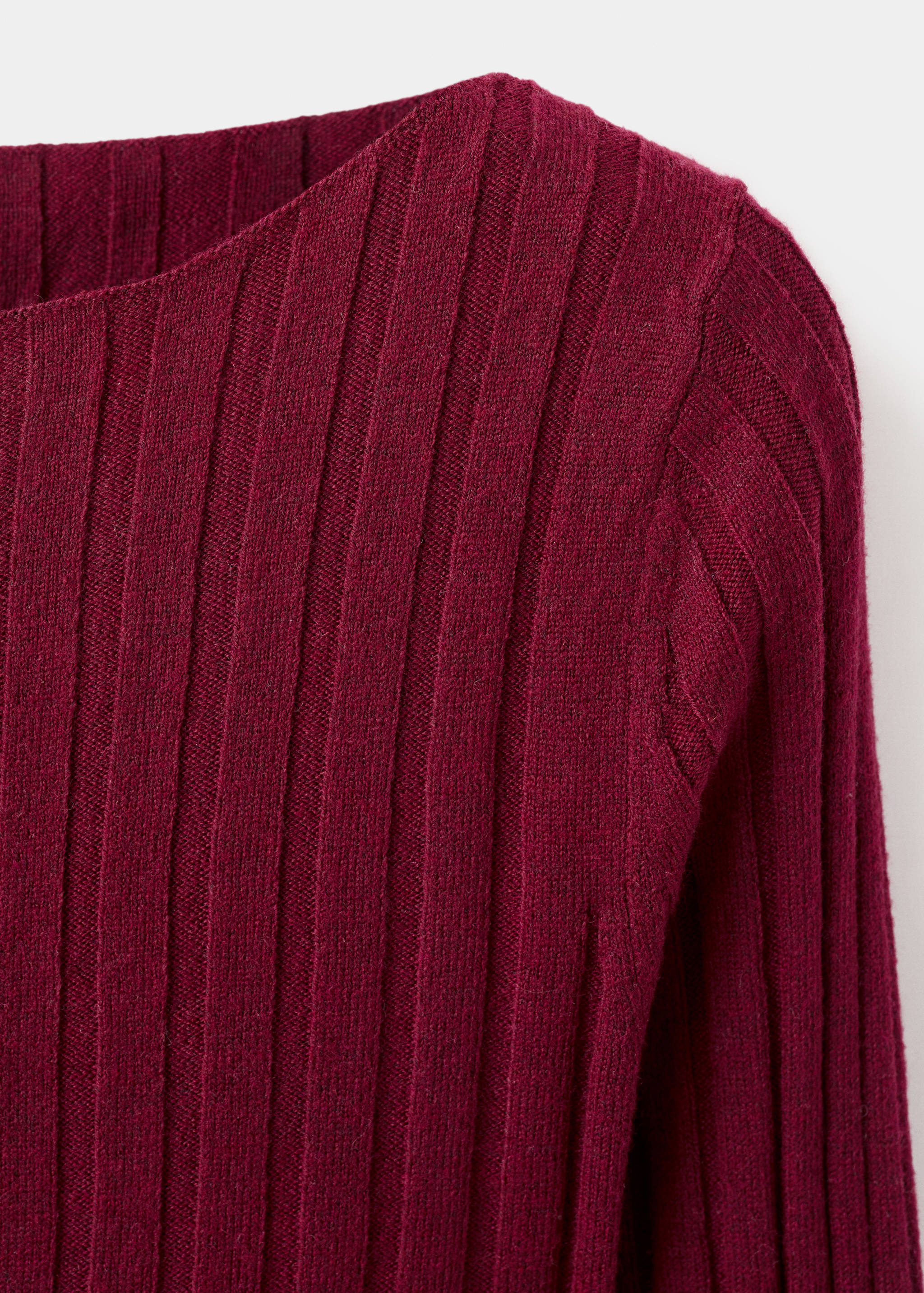 Boat neck ribbed sweater - Details of the article 8