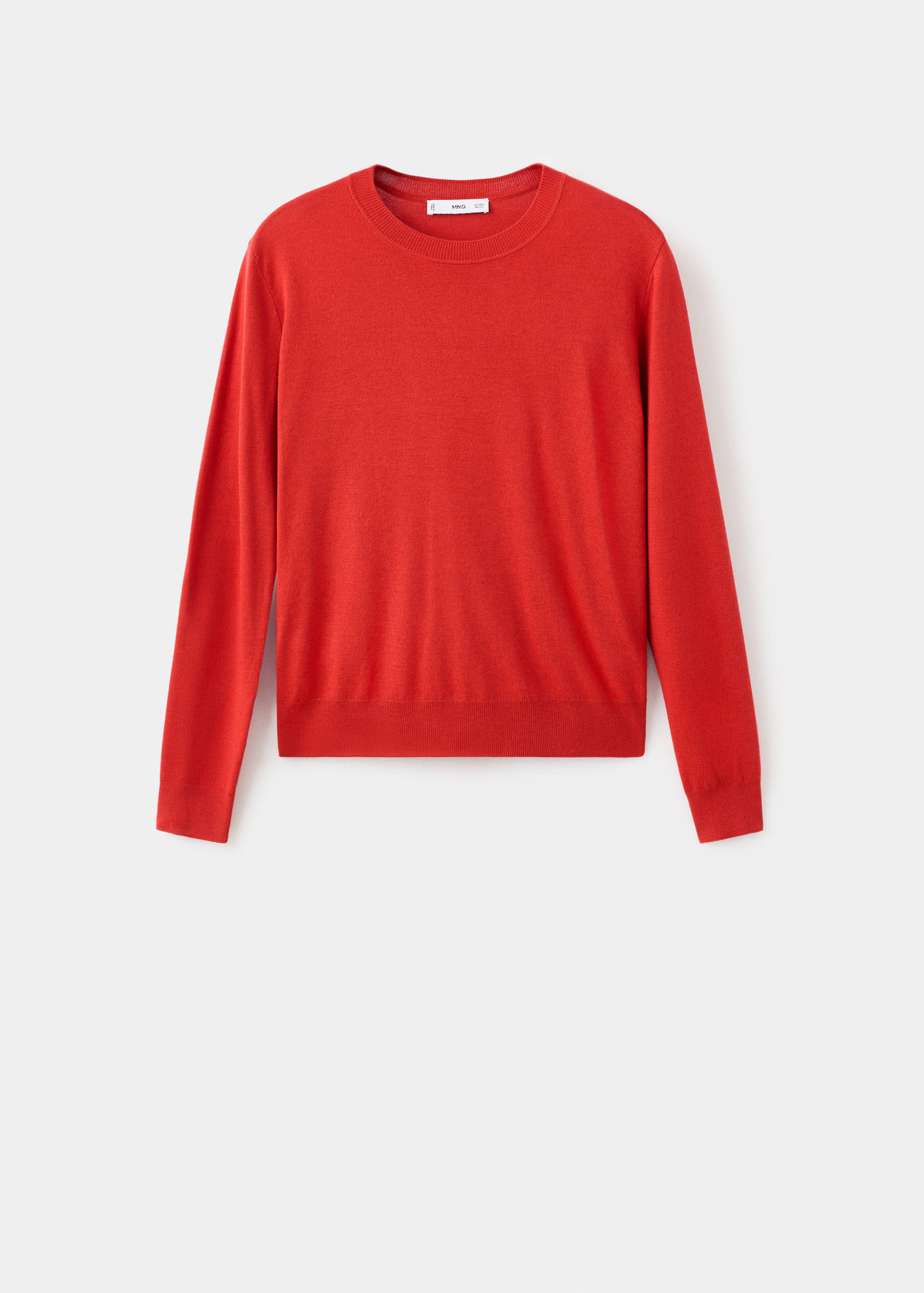 Fine-knit crew-neck sweater - Article without model