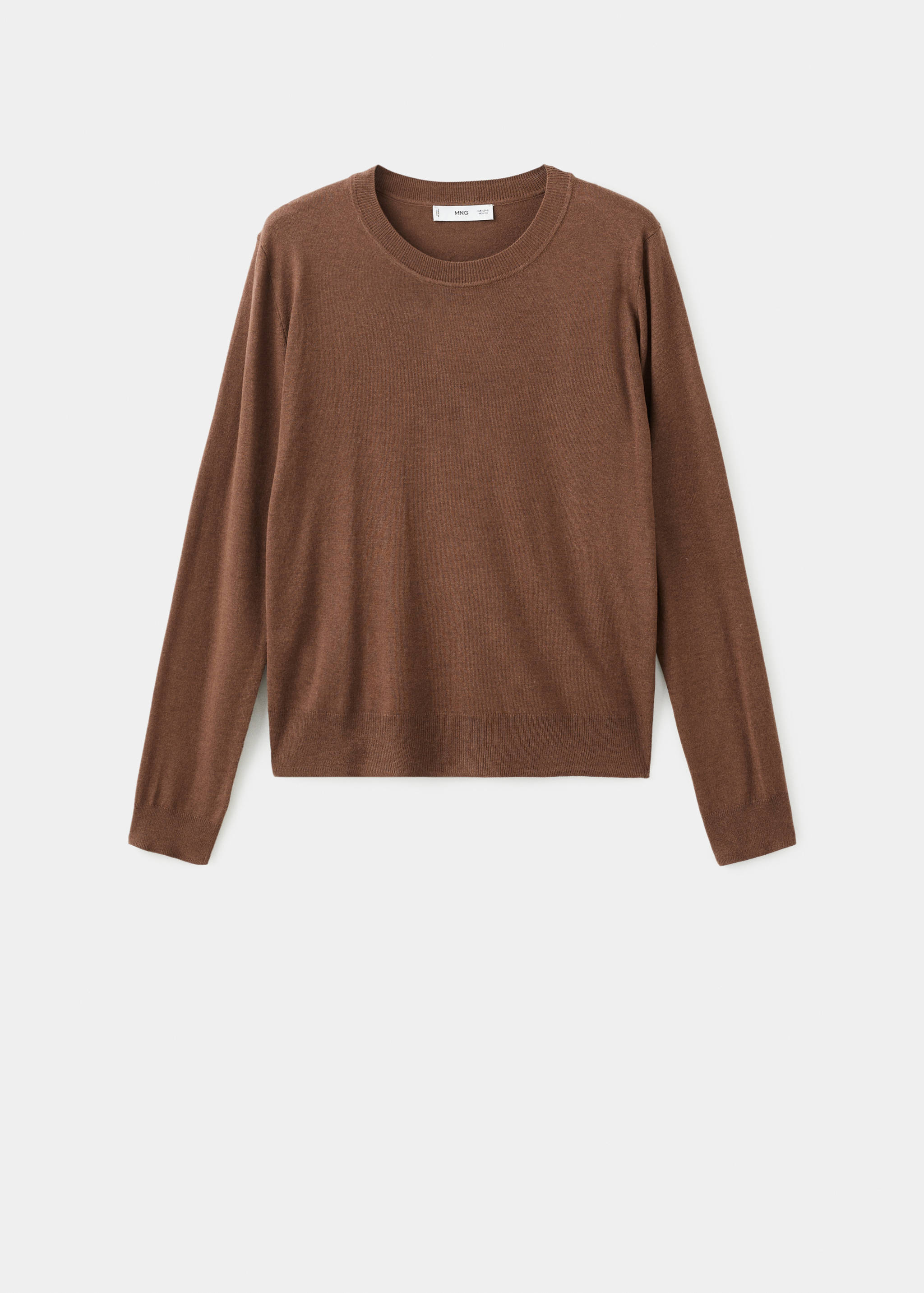 Fine-knit crew-neck sweater - Article without model