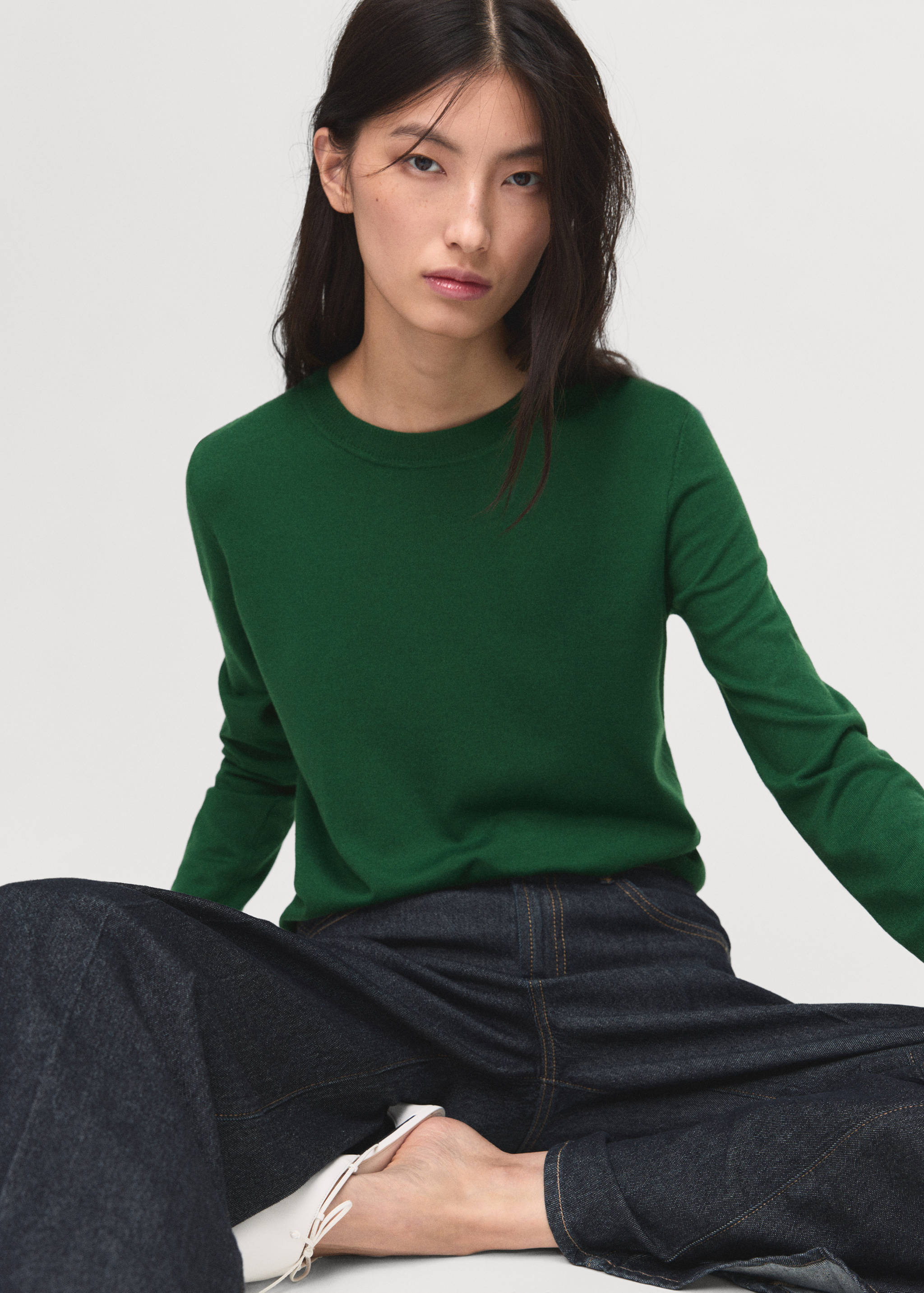 Fine-knit crew-neck sweater - Details of the article 6