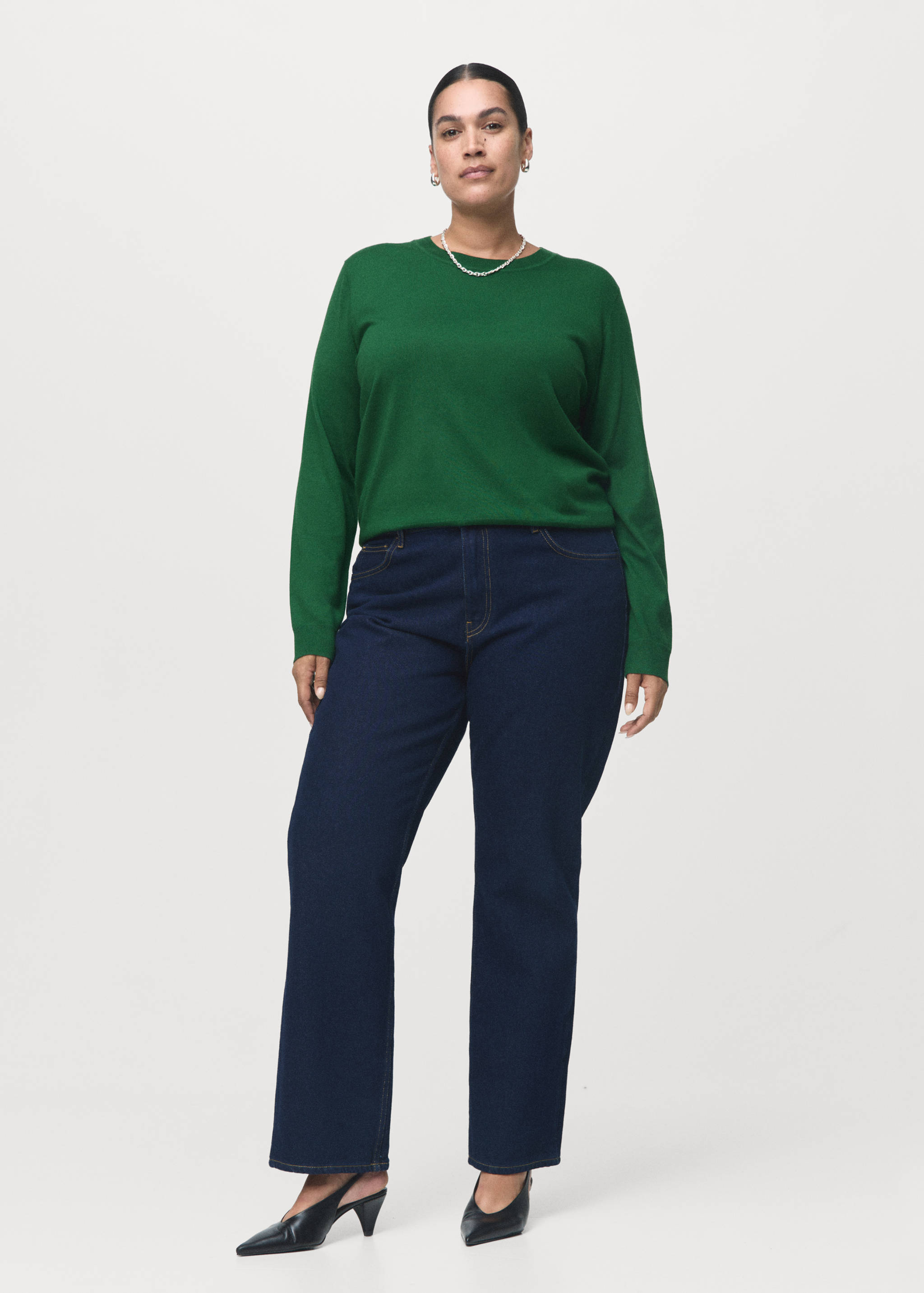 Fine-knit crew-neck sweater - Details of the article 3