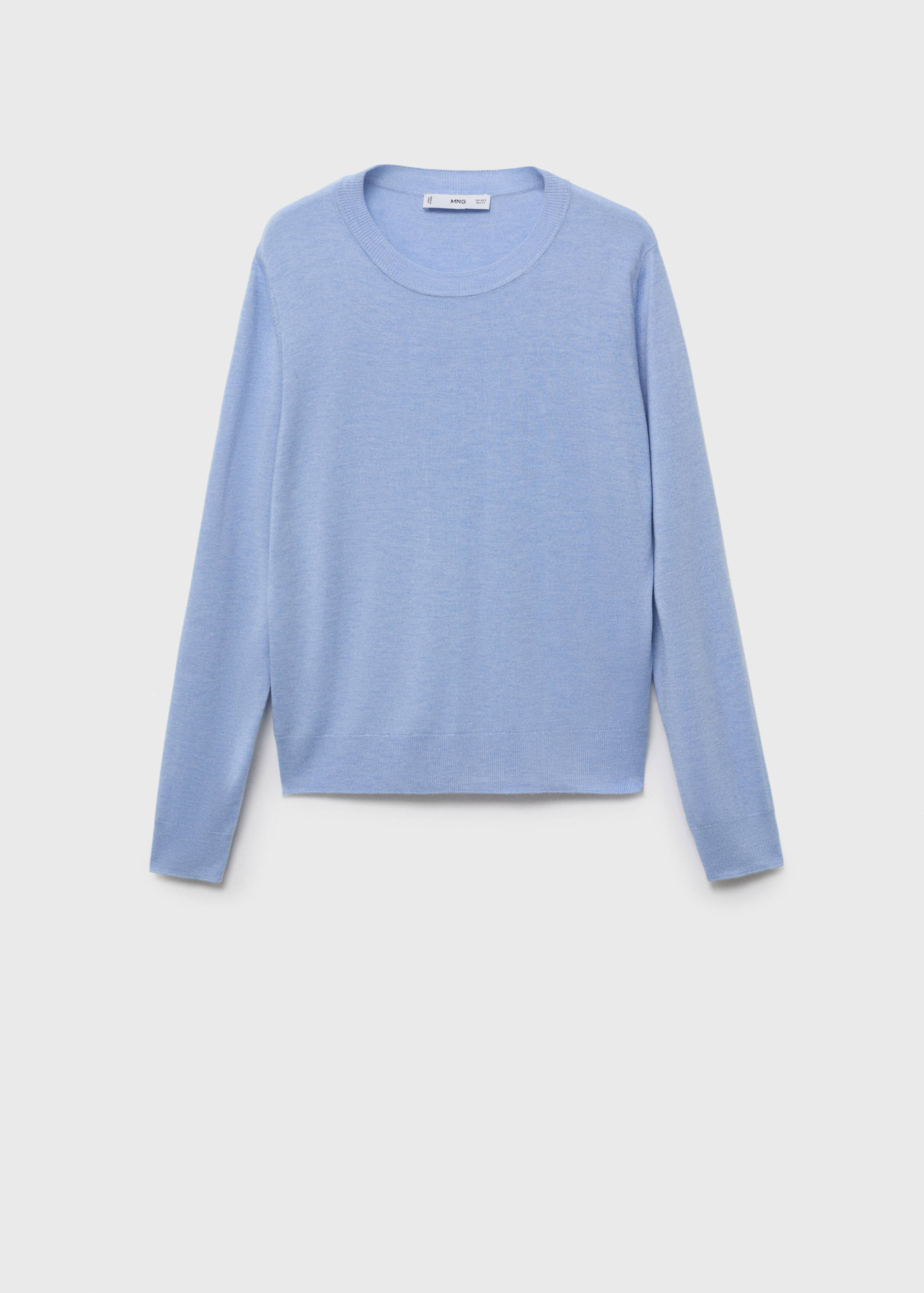 Fine-knit crew-neck sweater - Article without model