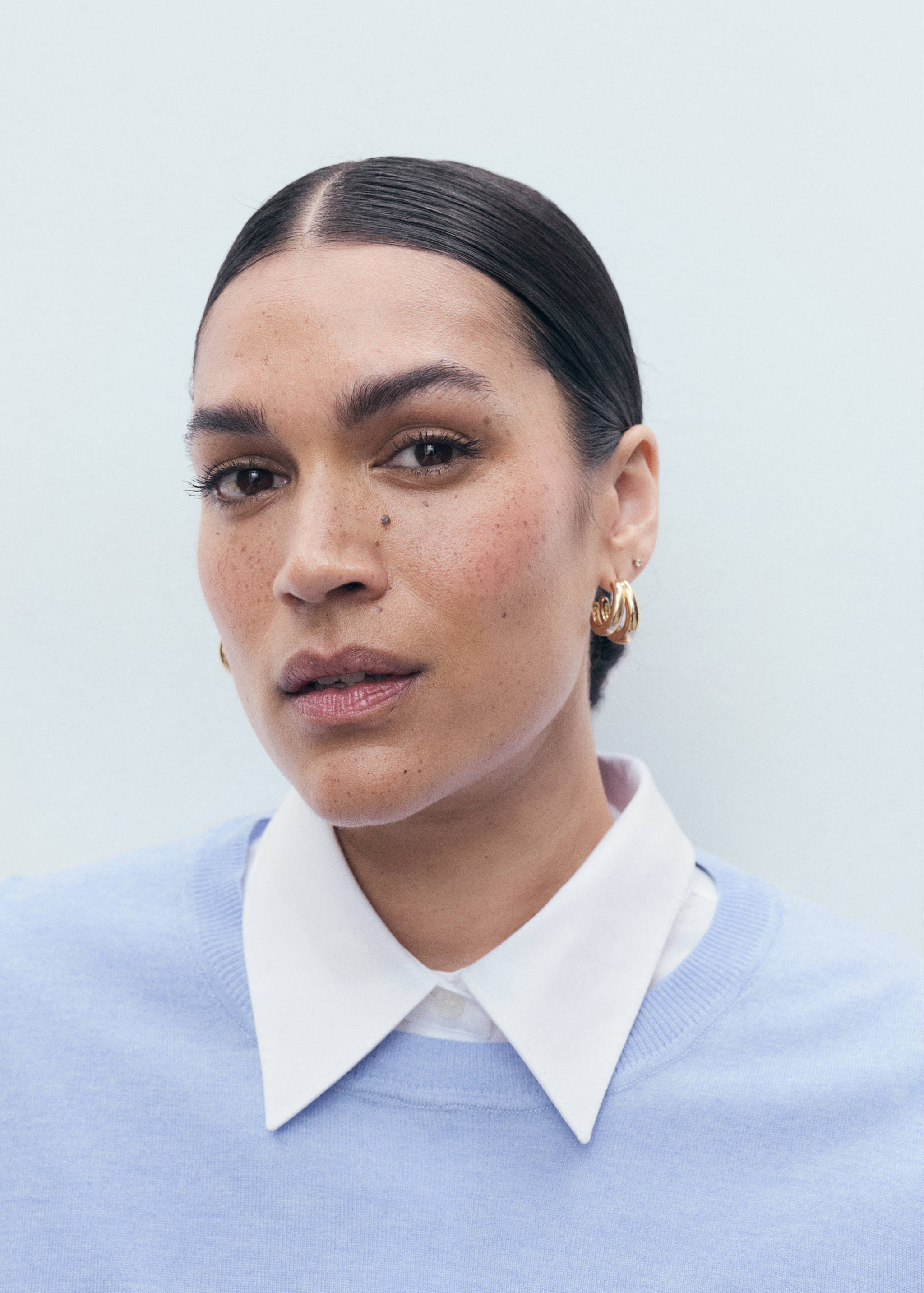 Fine-knit crew-neck sweater - Details of the article 4