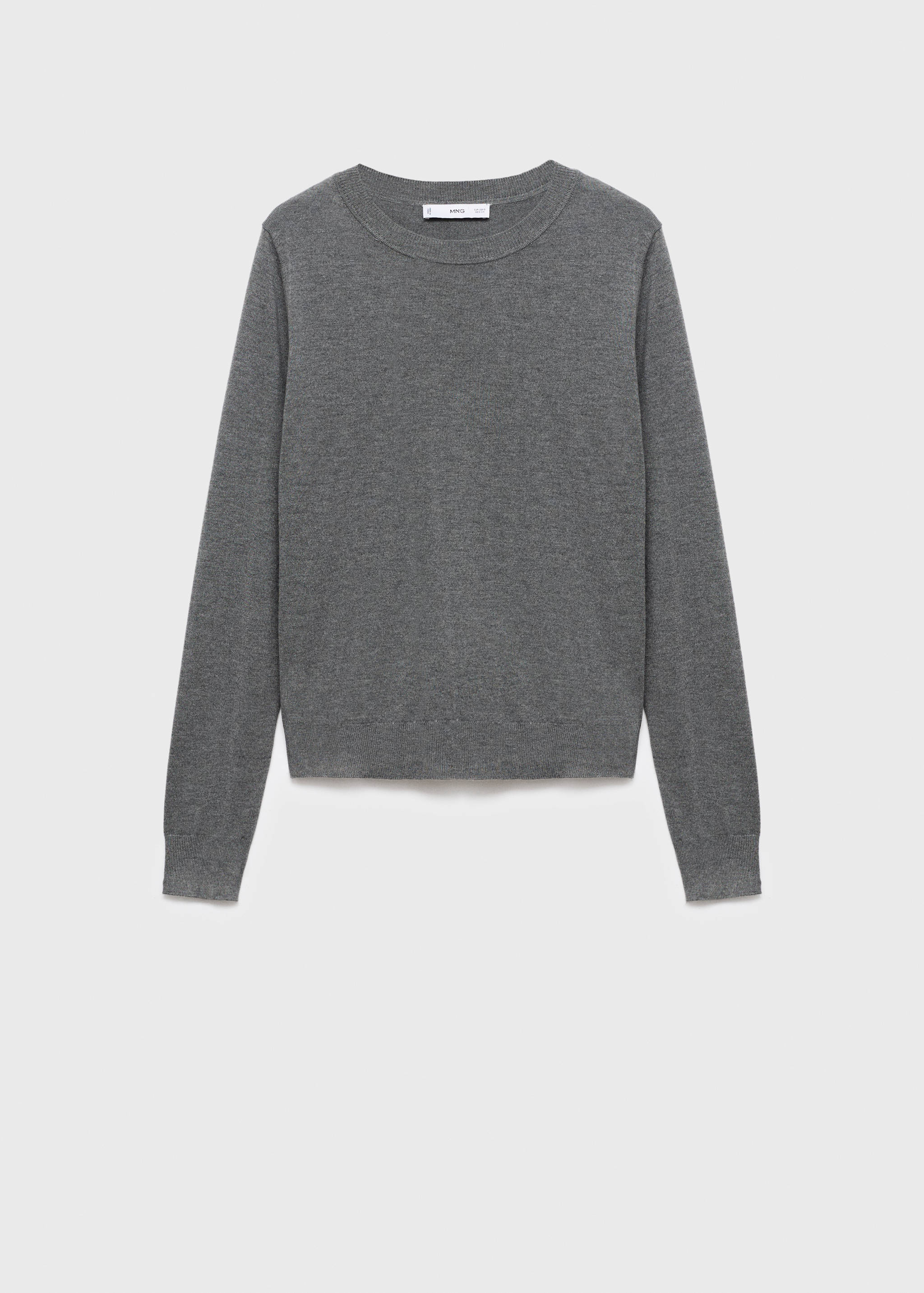 Fine-knit crew-neck sweater - Article without model