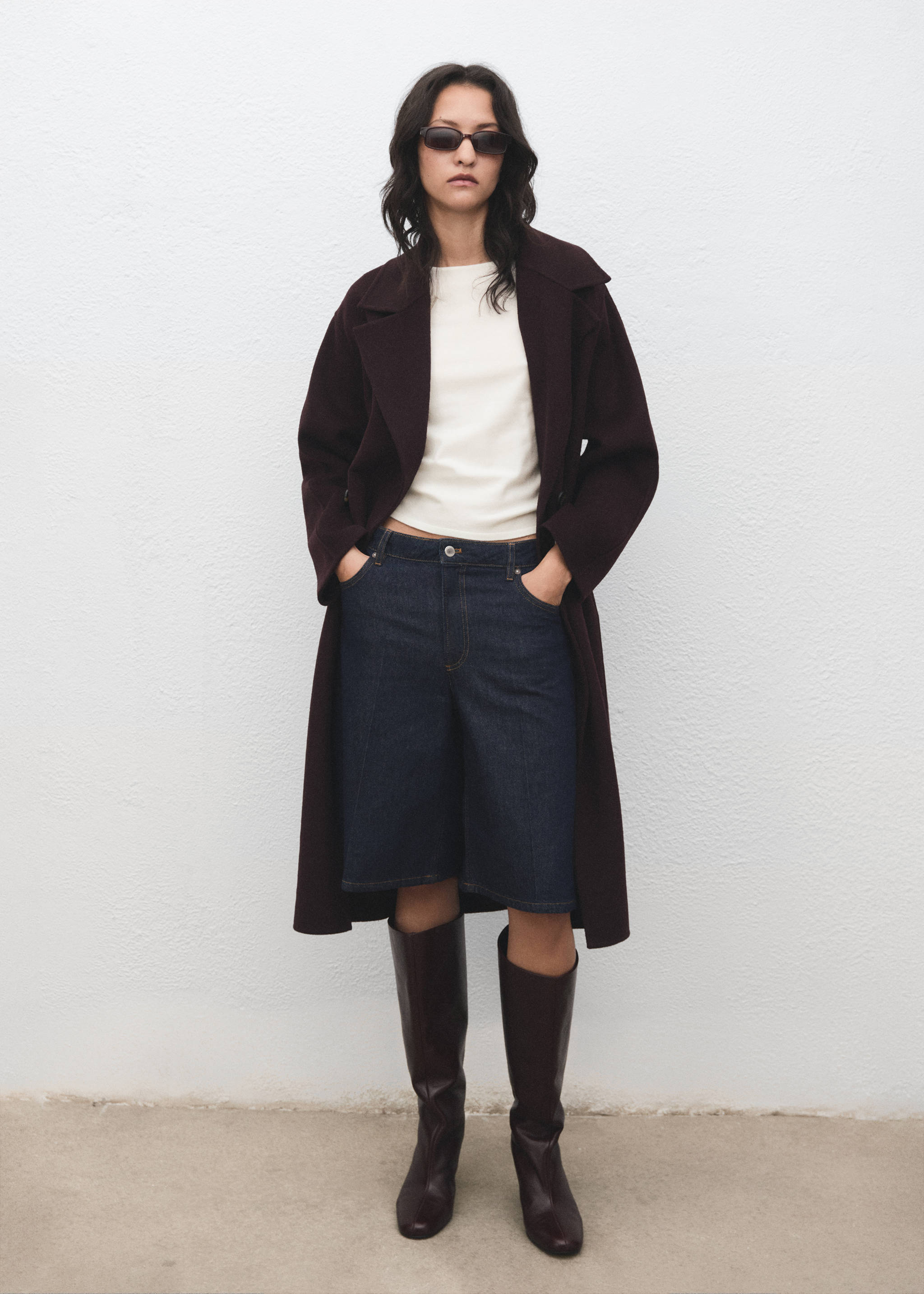 Long-sleeved fine-knit sweater - General plane