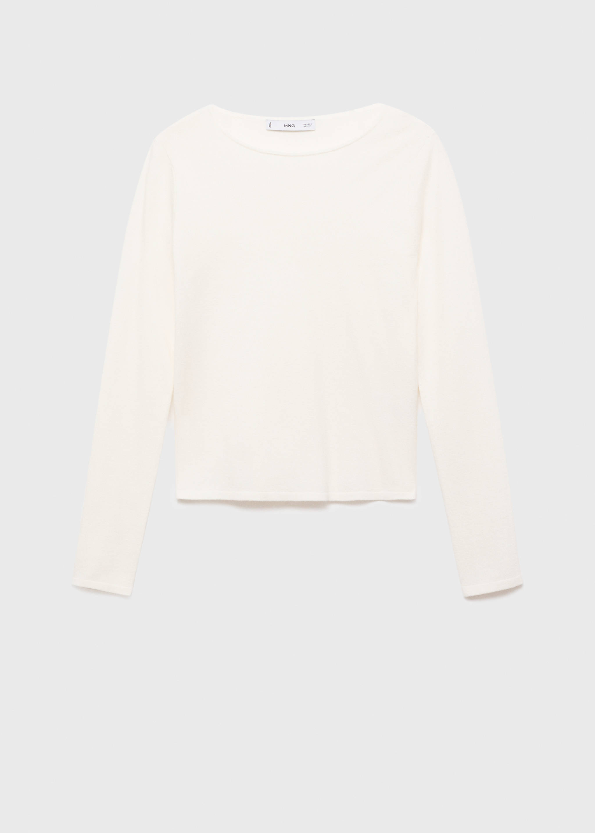 Long-sleeved fine-knit sweater - Article without model