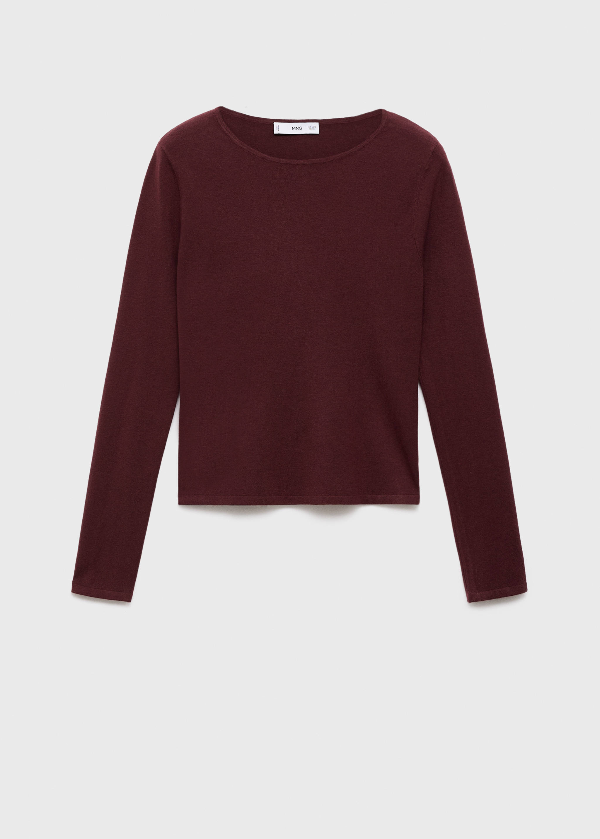 Long-sleeved fine-knit sweater - Article without model