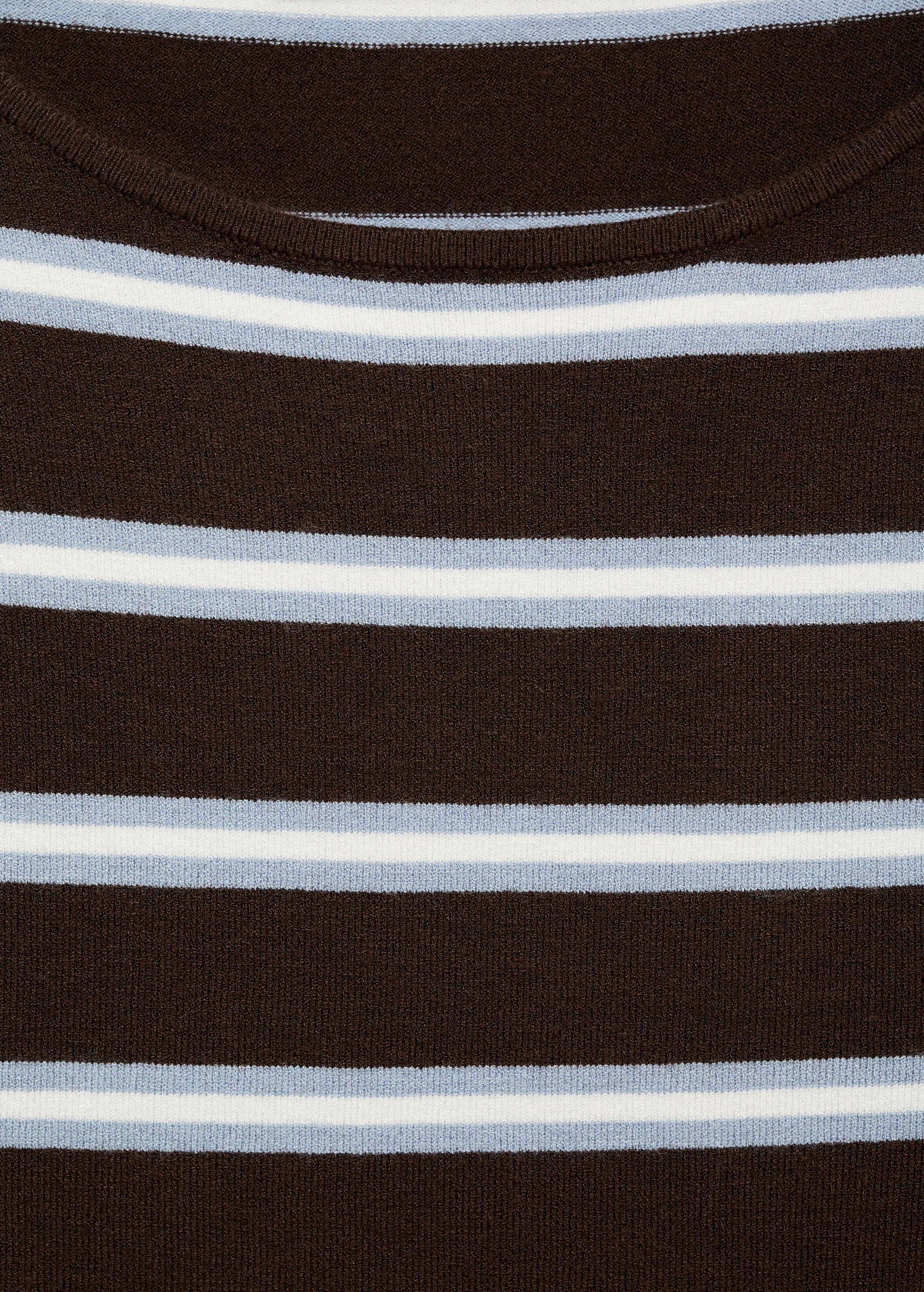 Striped fine knit sweater - Details of the article 8