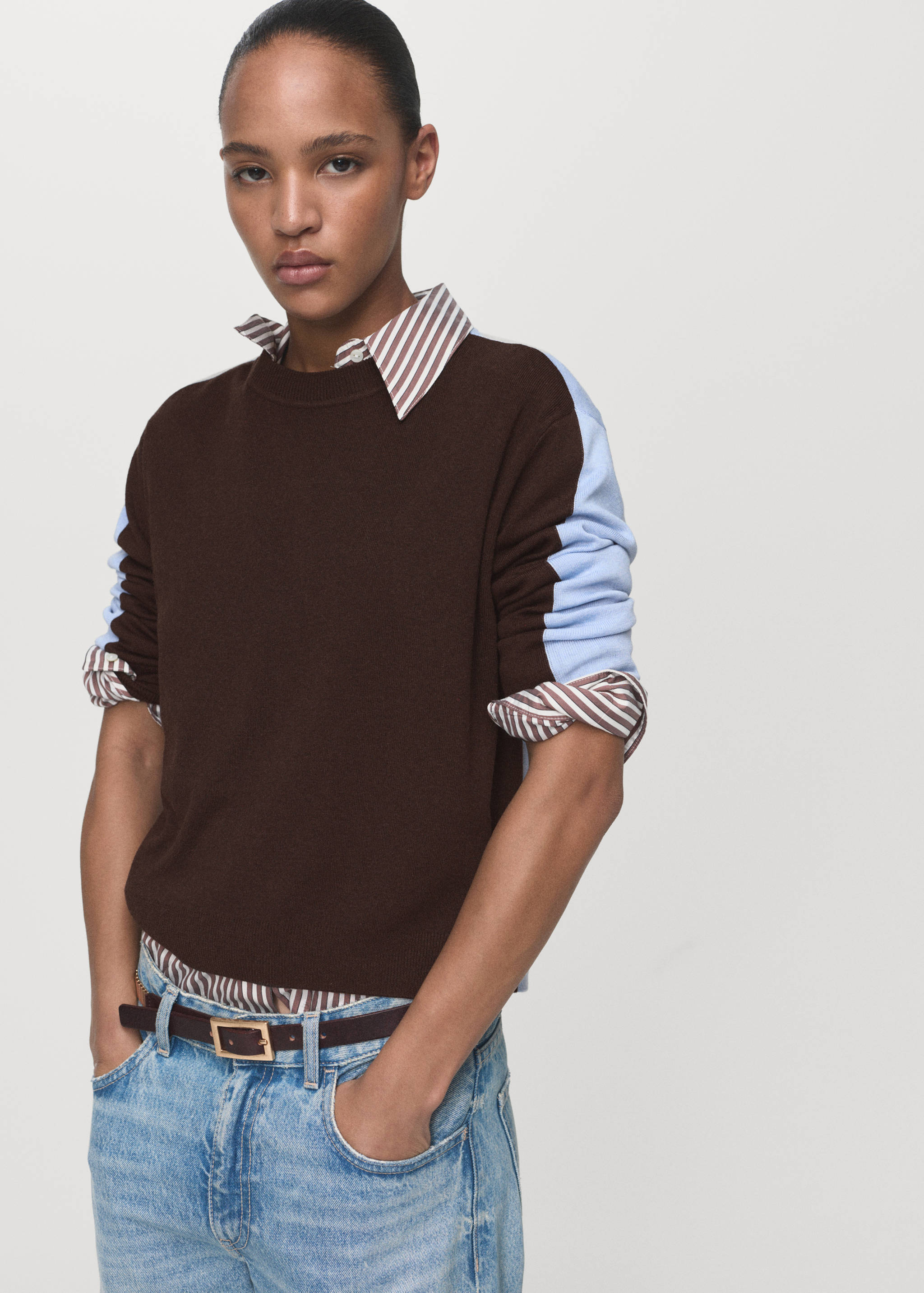 Combined-design sweater - Medium plane