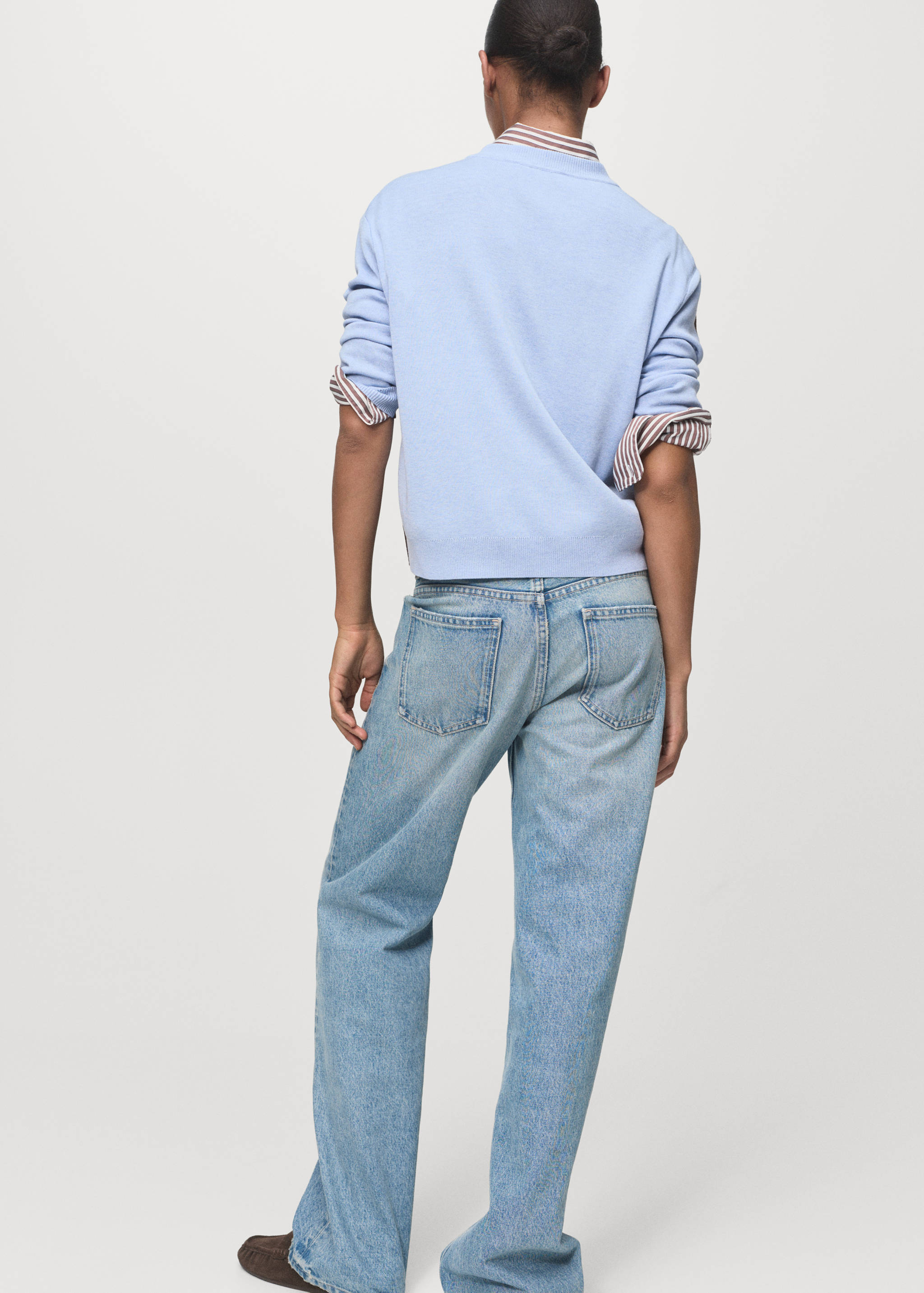 Combined-design sweater - Reverse of the article