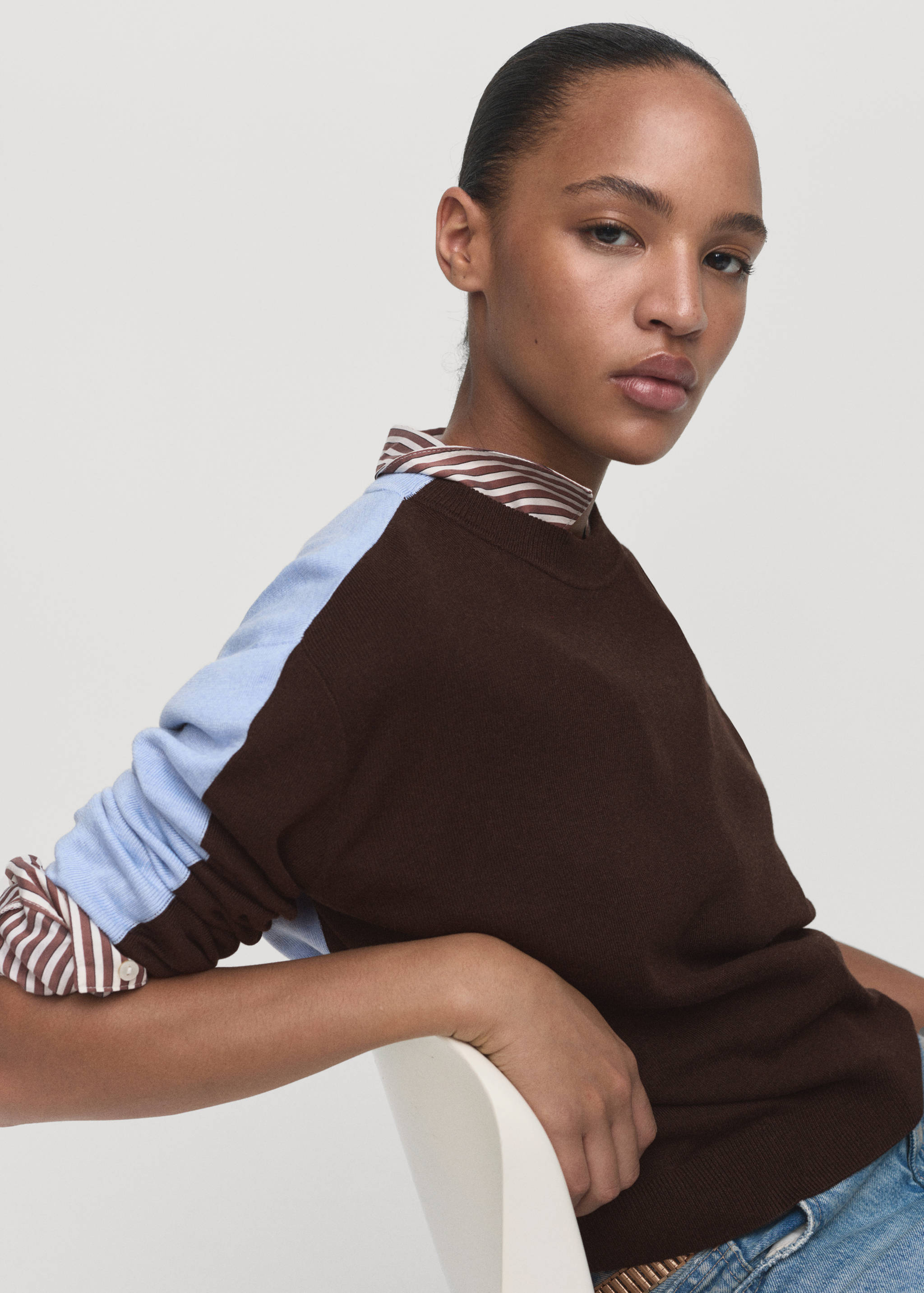 Combined-design sweater - Details of the article 2