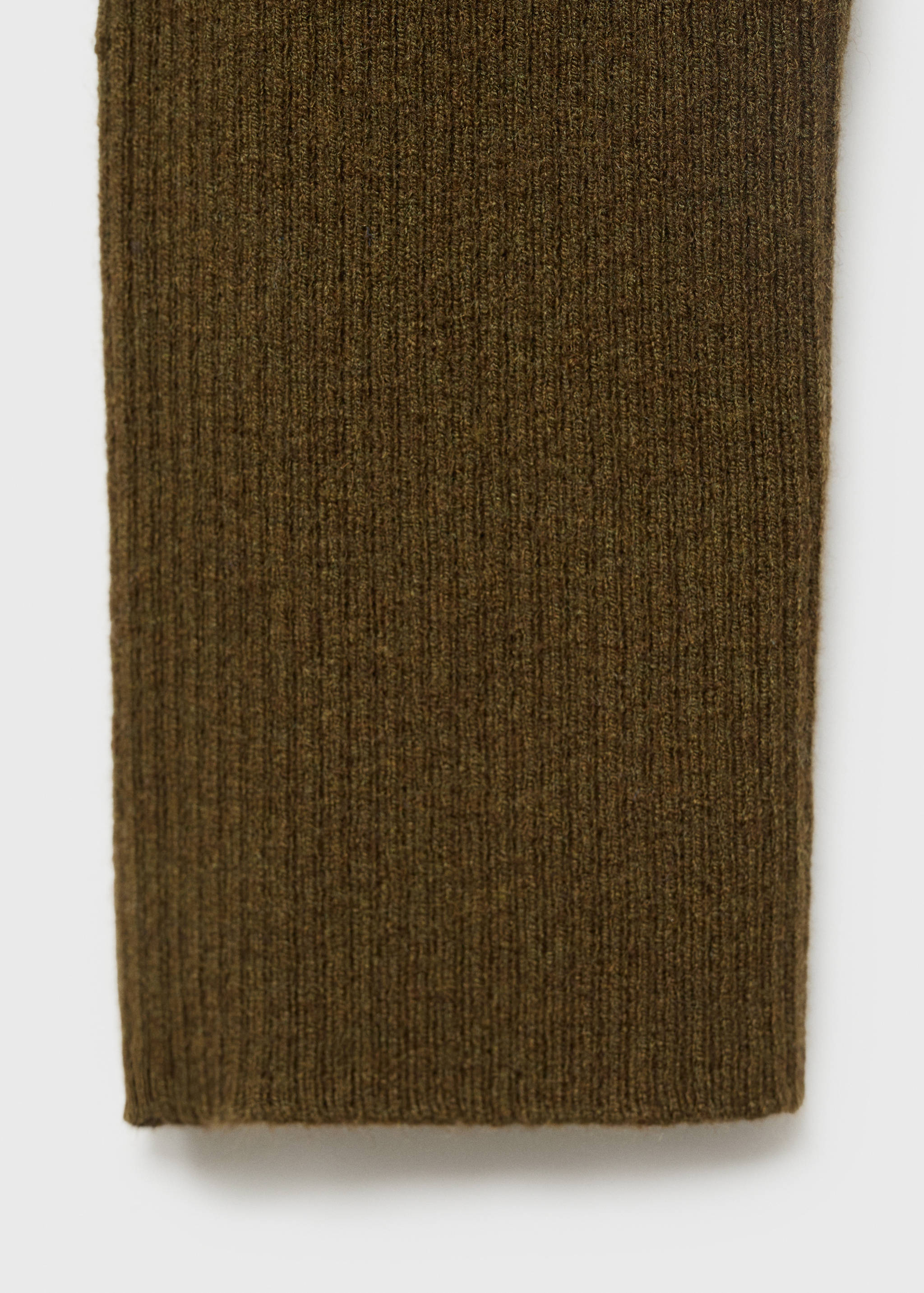 Polo-neck ribbed sweater - Details of the article 8