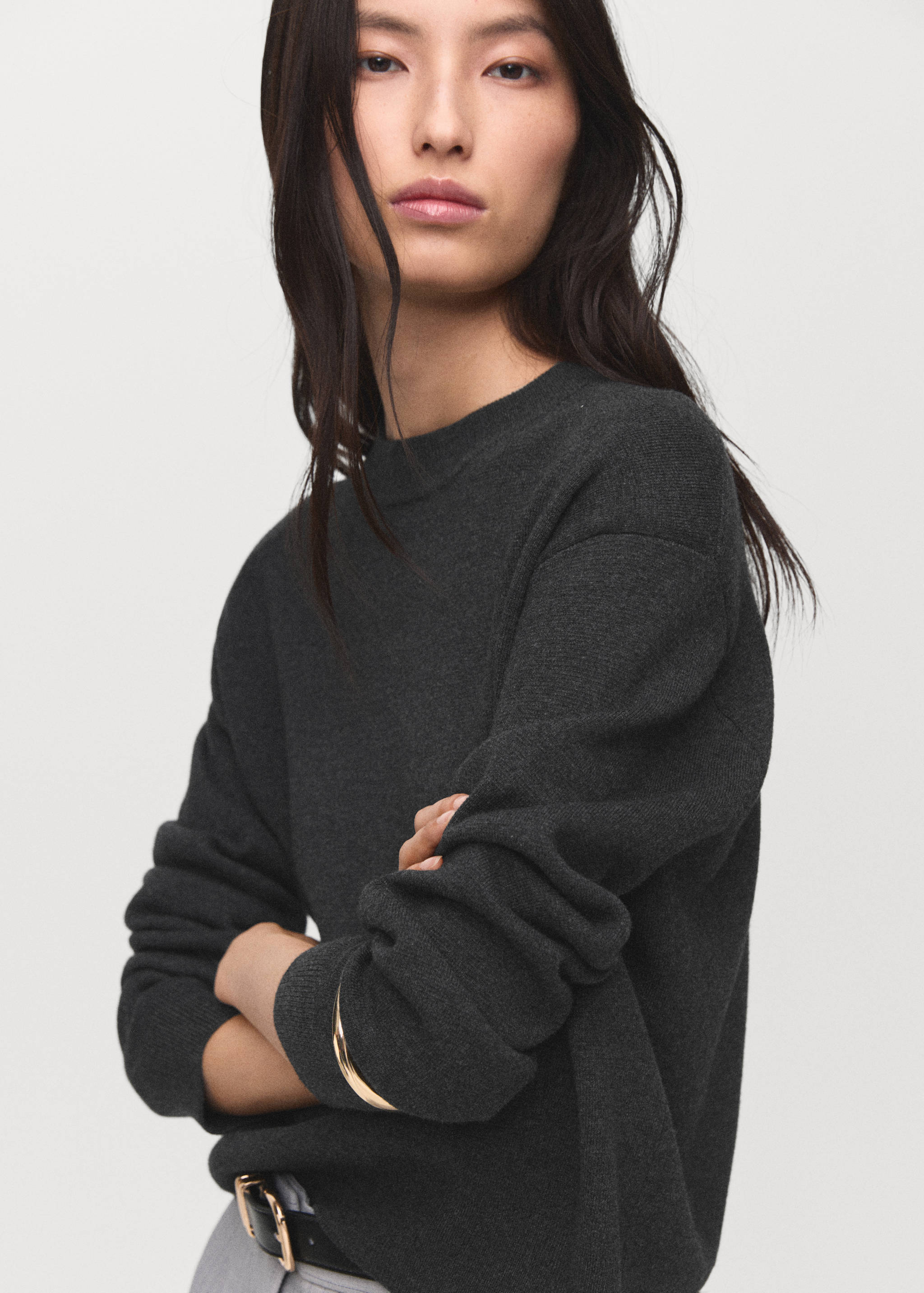 Knitted wool blend sweater - Details of the article 1