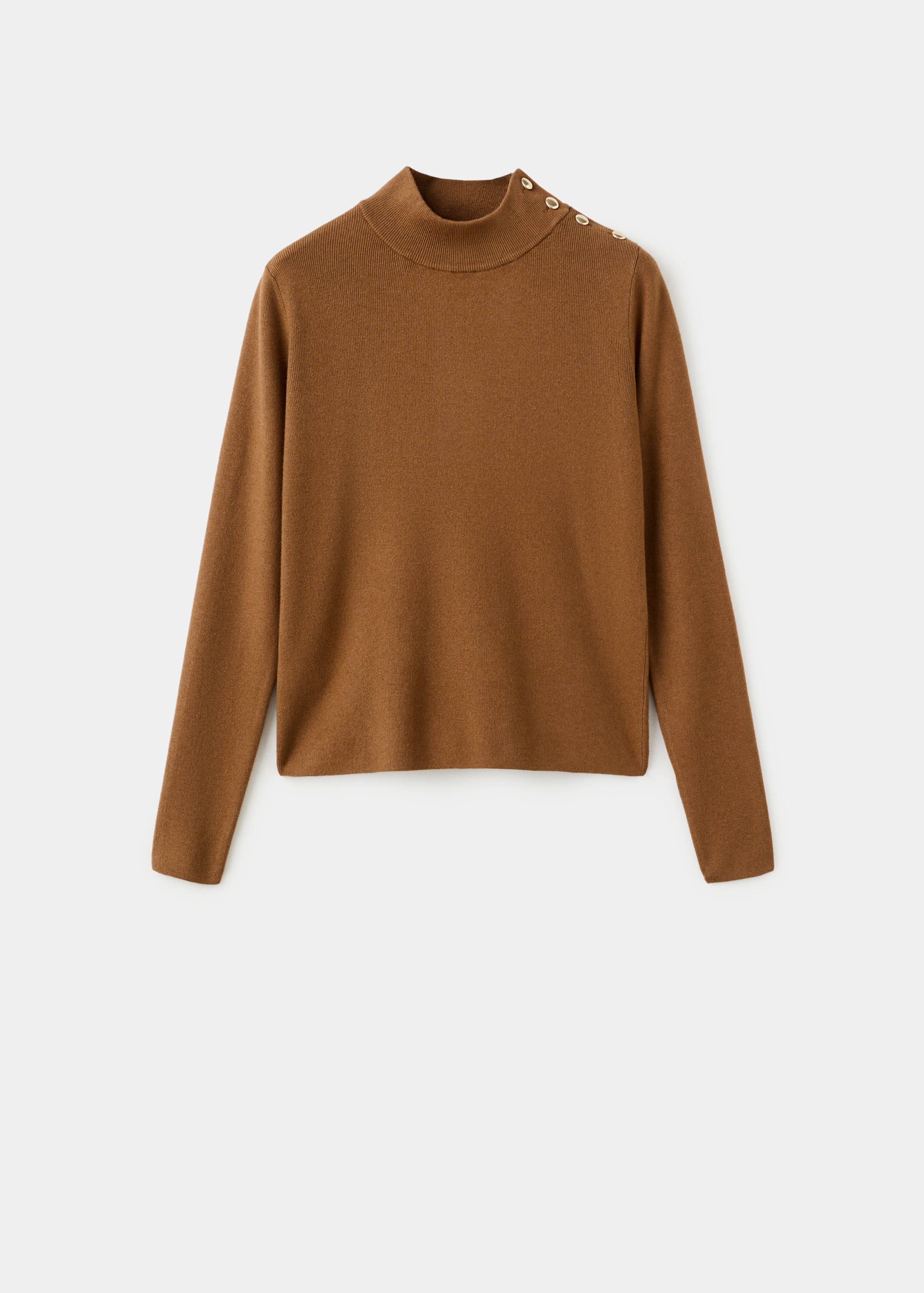 Perkins-neck sweater with button - Article without model