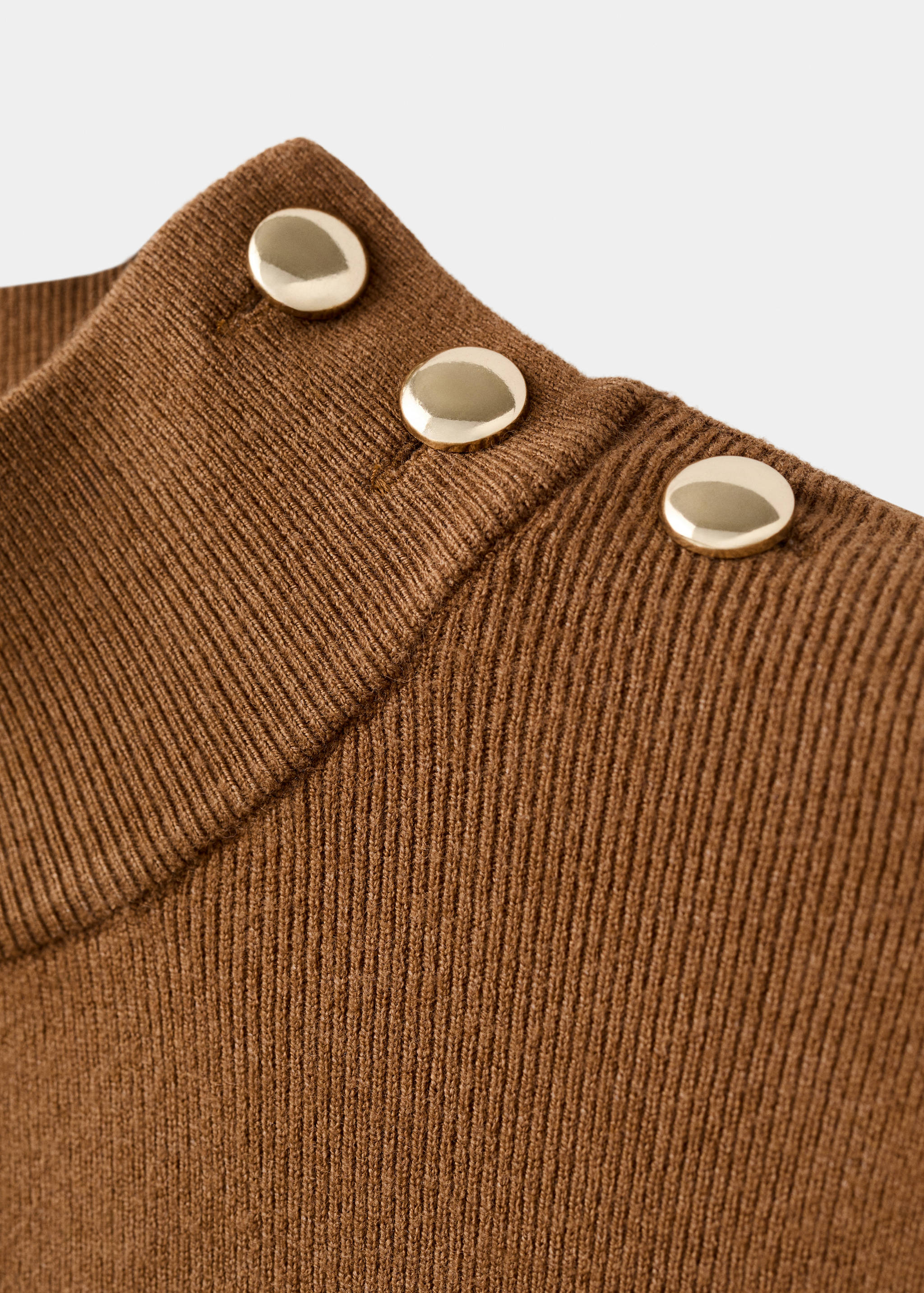 Perkins-neck sweater with button - Details of the article 8