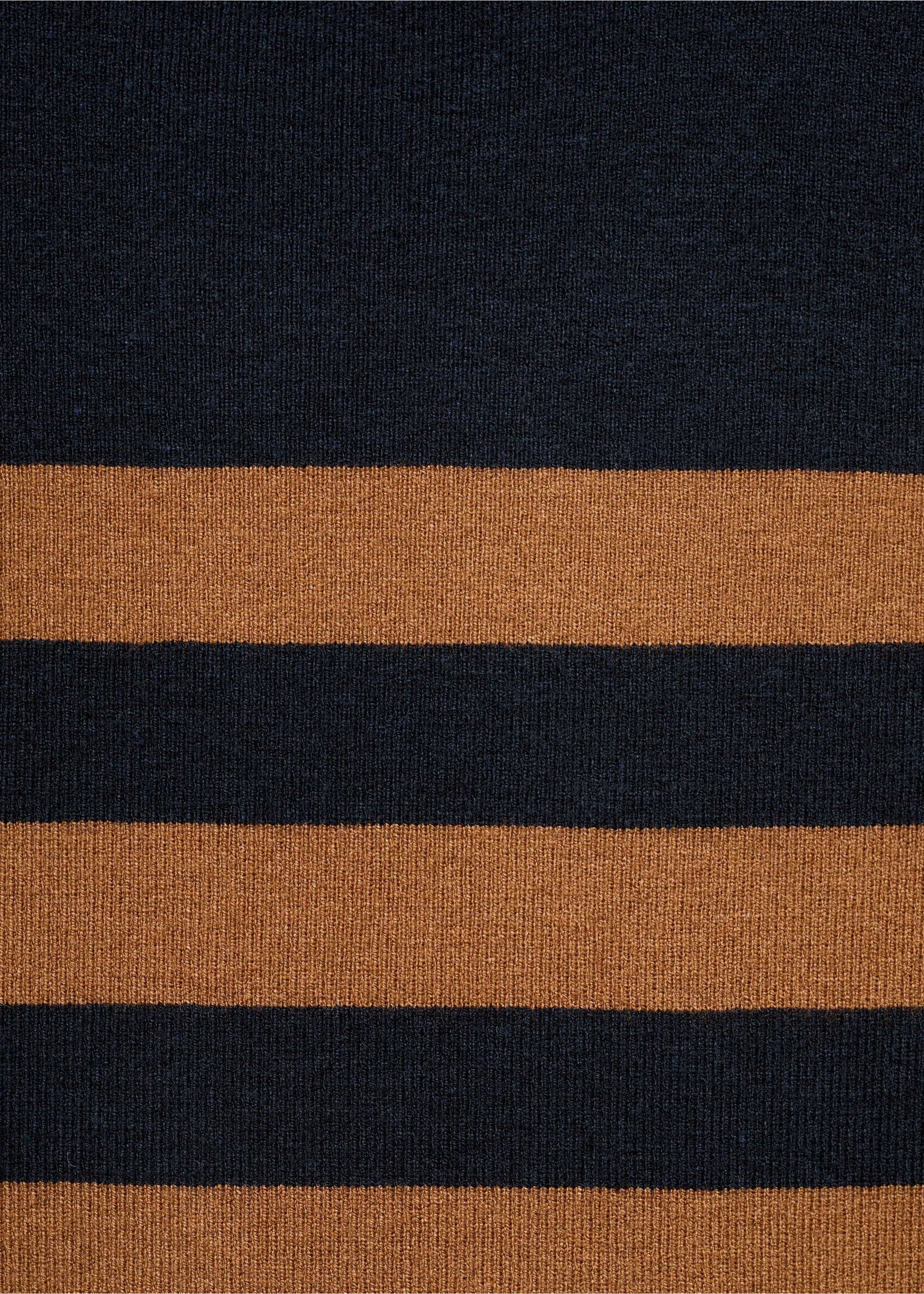 Perkins-neck sweater with button - Details of the article 8, Tobacco Brown. Ref: 17005824-00.