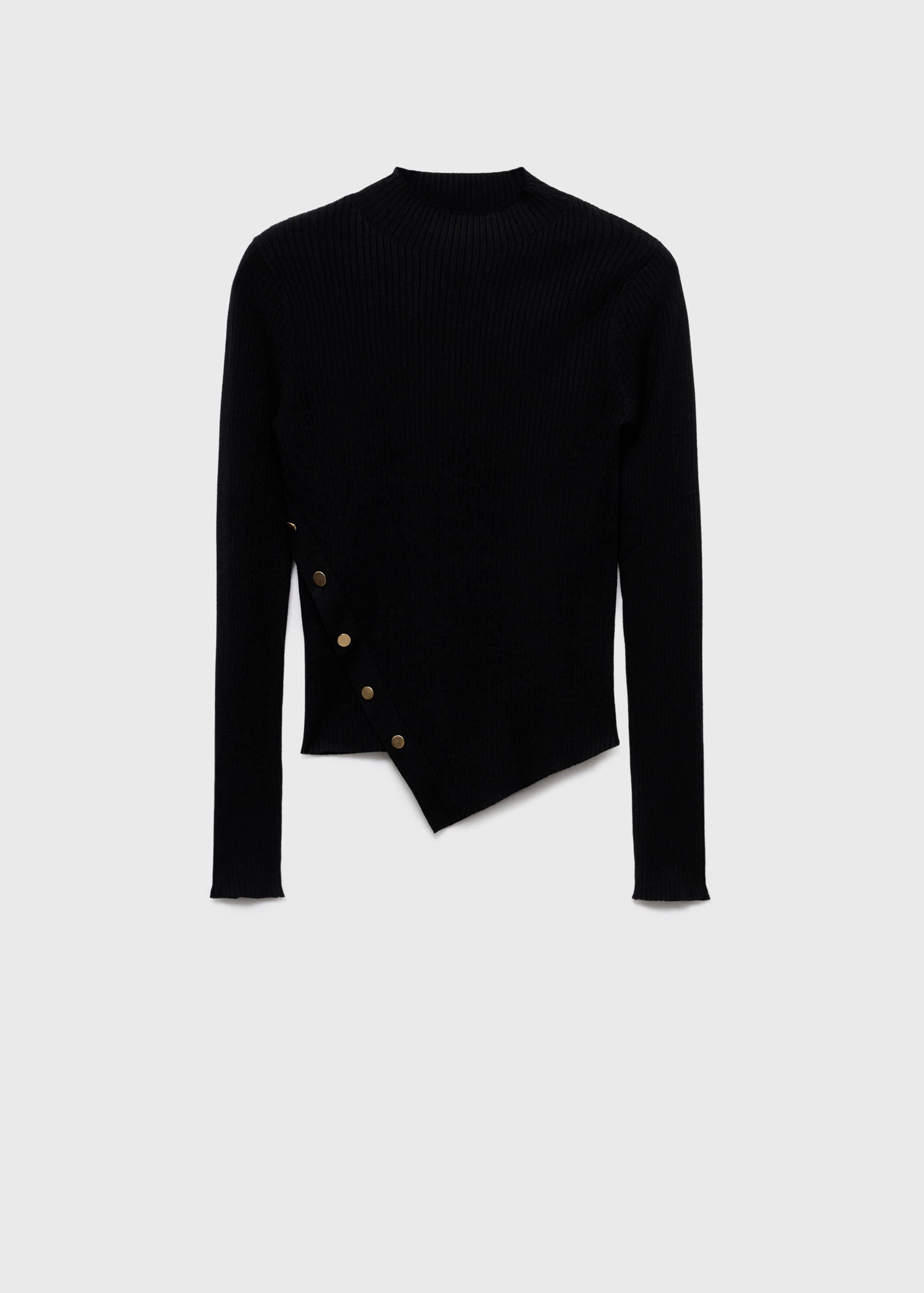 Pull asymétrique avec boutons - Article sans modèle