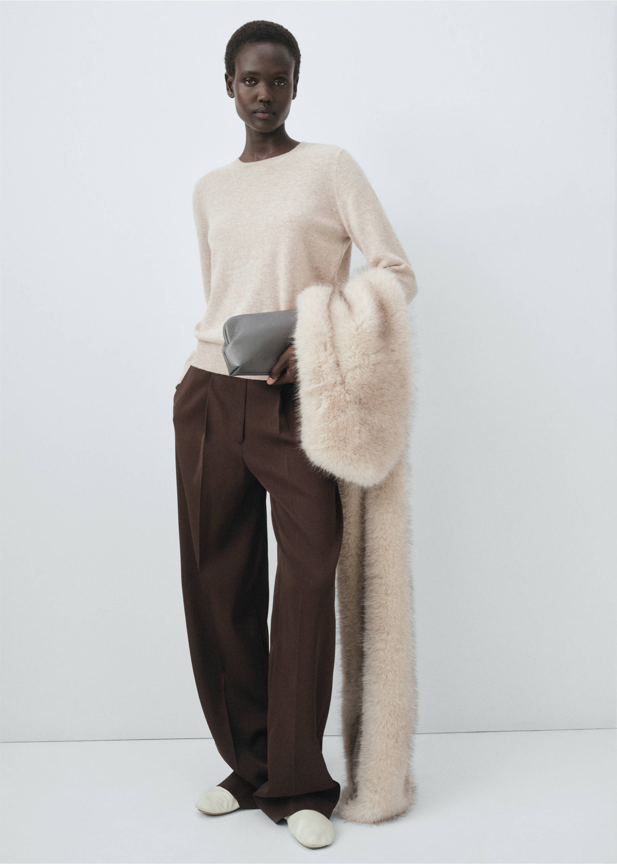 Pull-over 100 % cachemire - Plan général, Gris clair/pastel. Ref: 17005830-00.