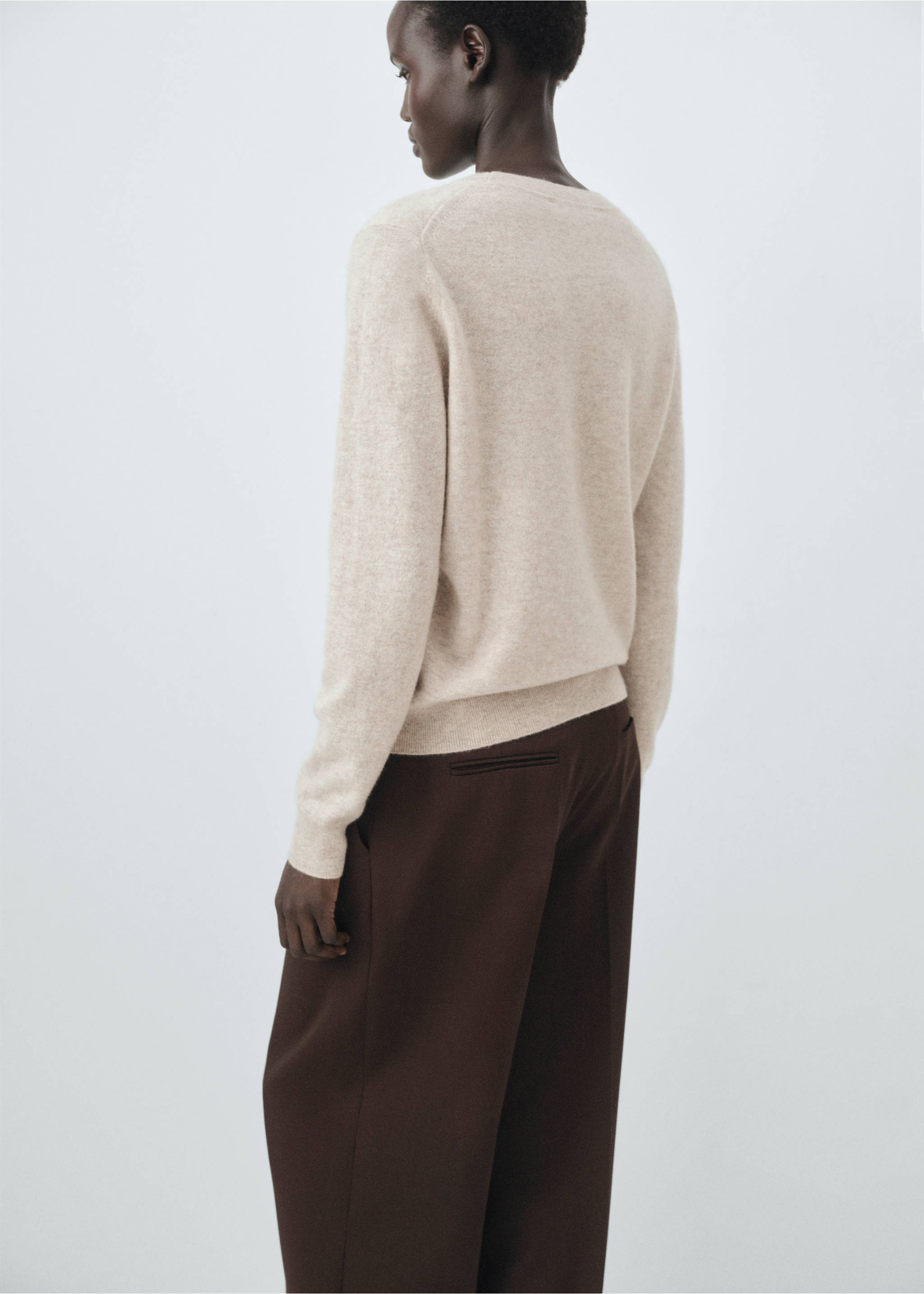 Pull-over 100 % cachemire - Verso de l’article, Gris clair/pastel. Ref: 17005830-00.