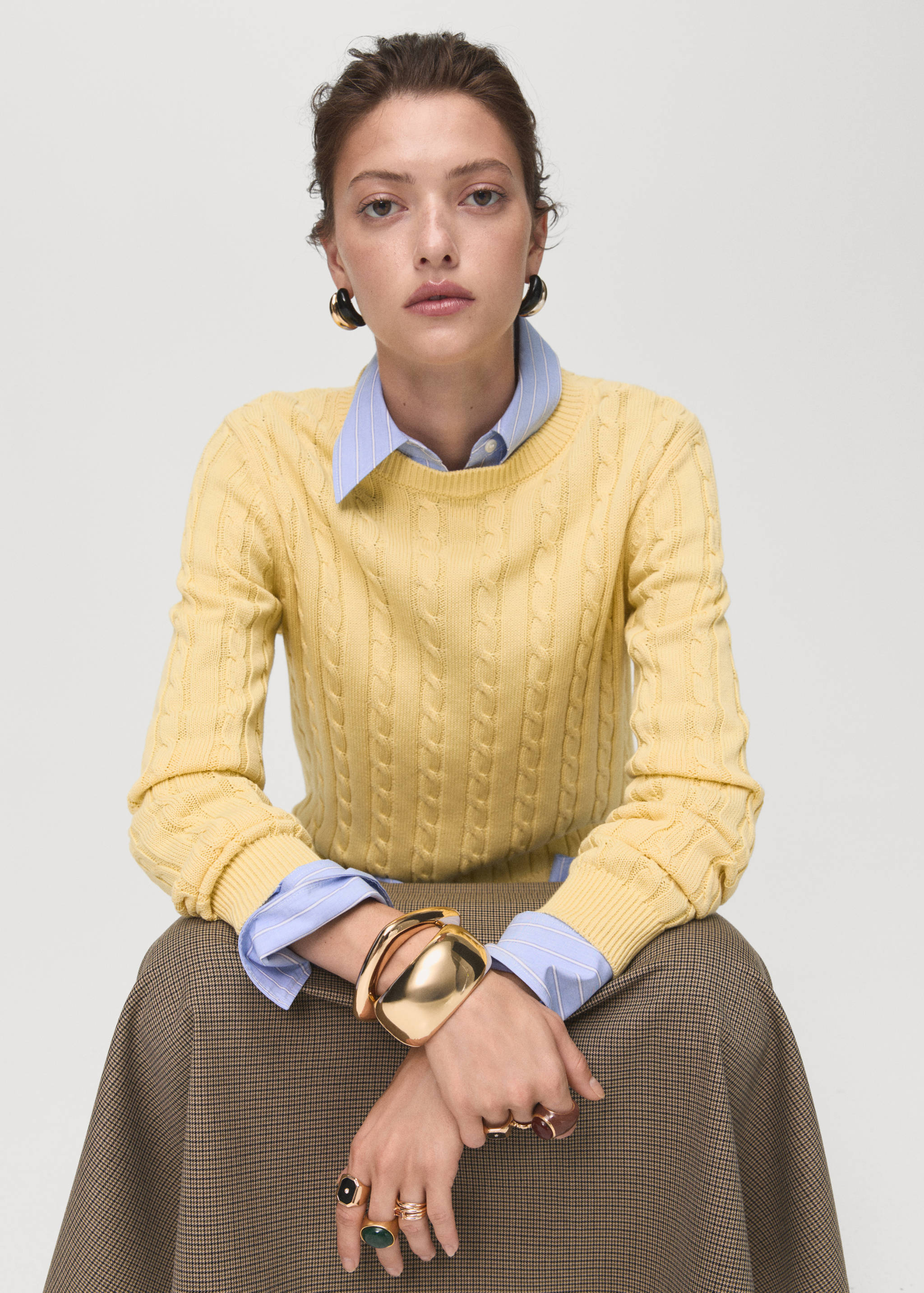 Braided knitted sweater - Details of the article 2