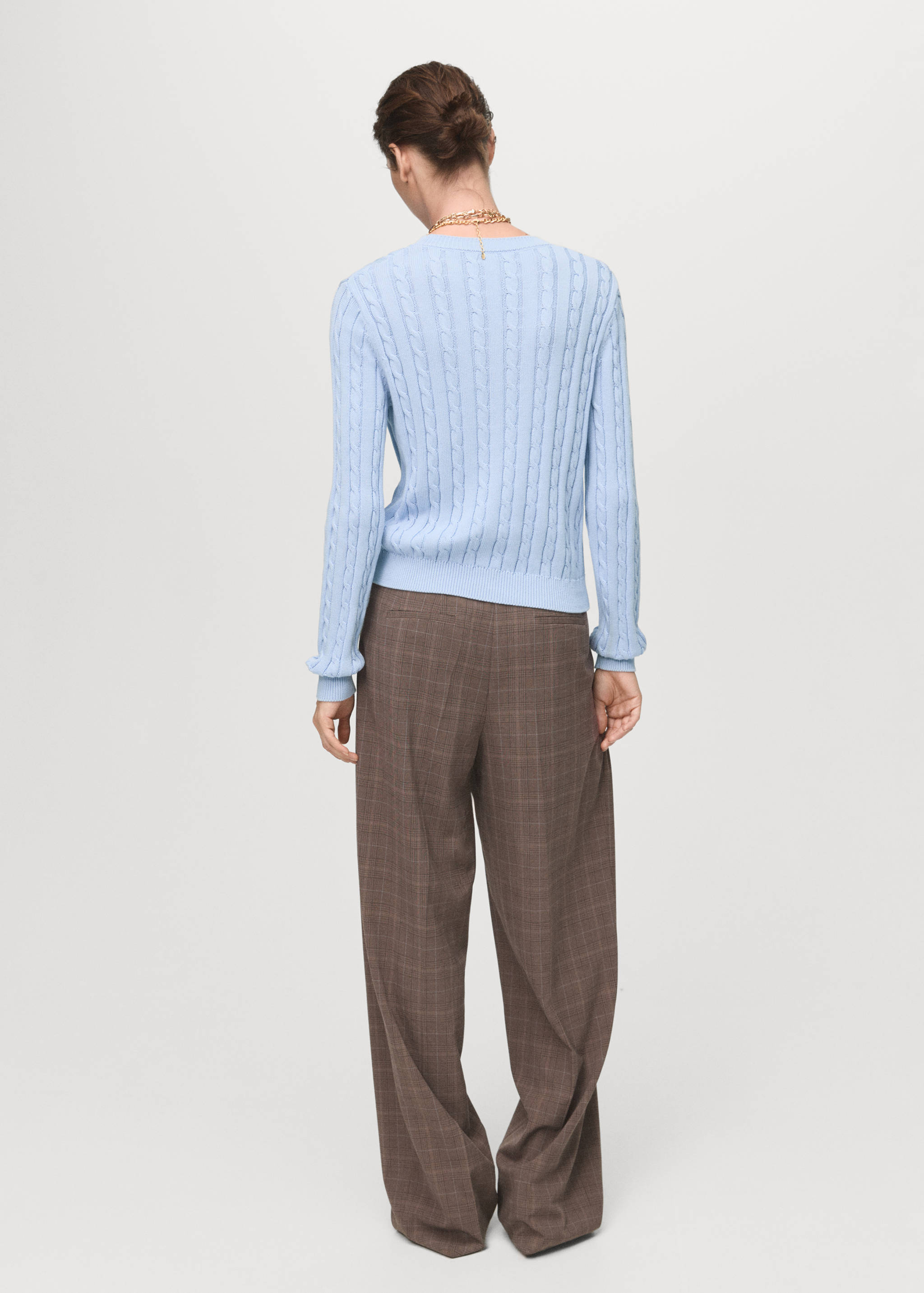 Camisola malha trançada - Verso do artigo