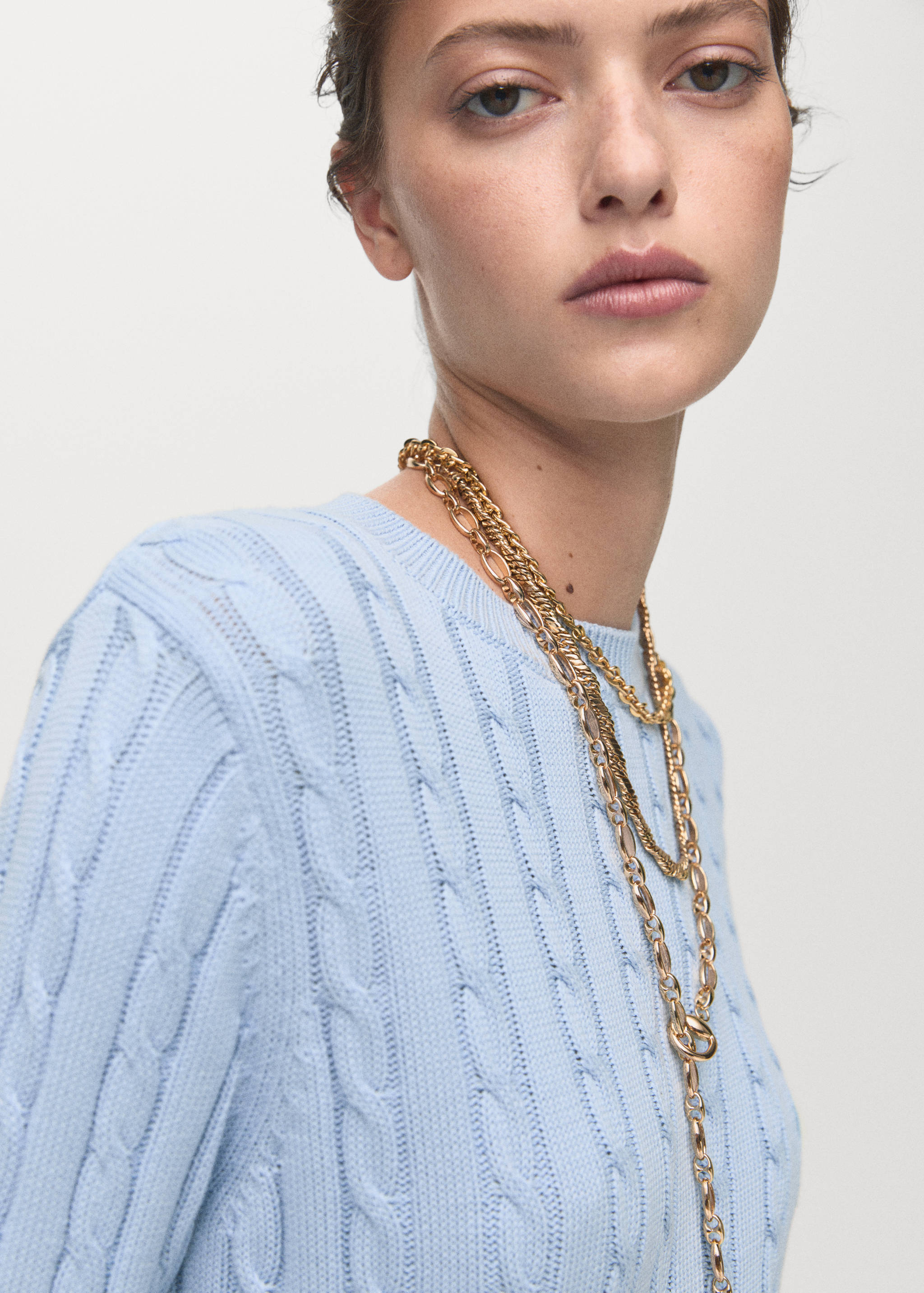 Camisola malha trançada - Pormenor do artigo 1