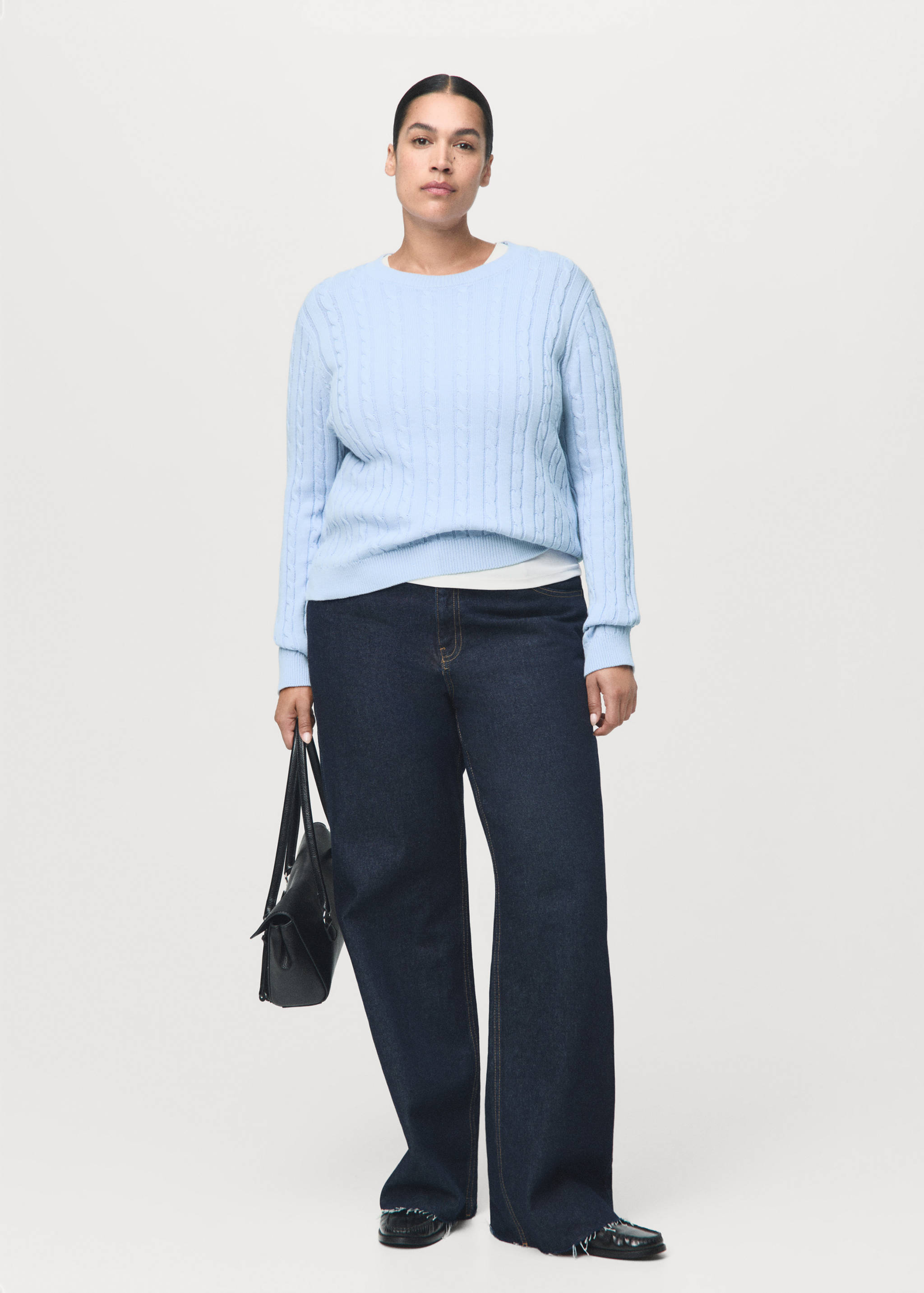 Camisola malha trançada - Pormenor do artigo 3