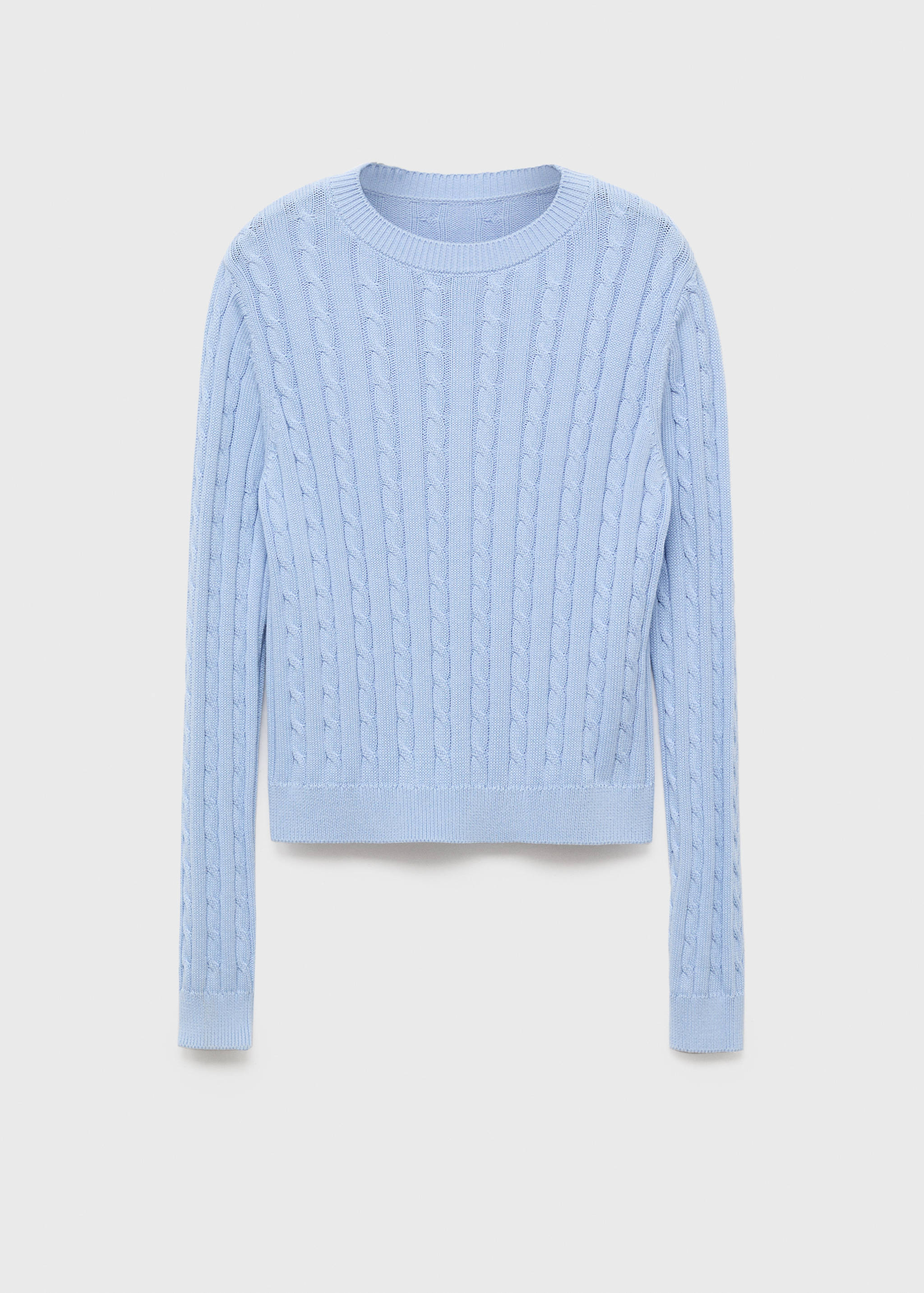 Braided knitted sweater - Article without model