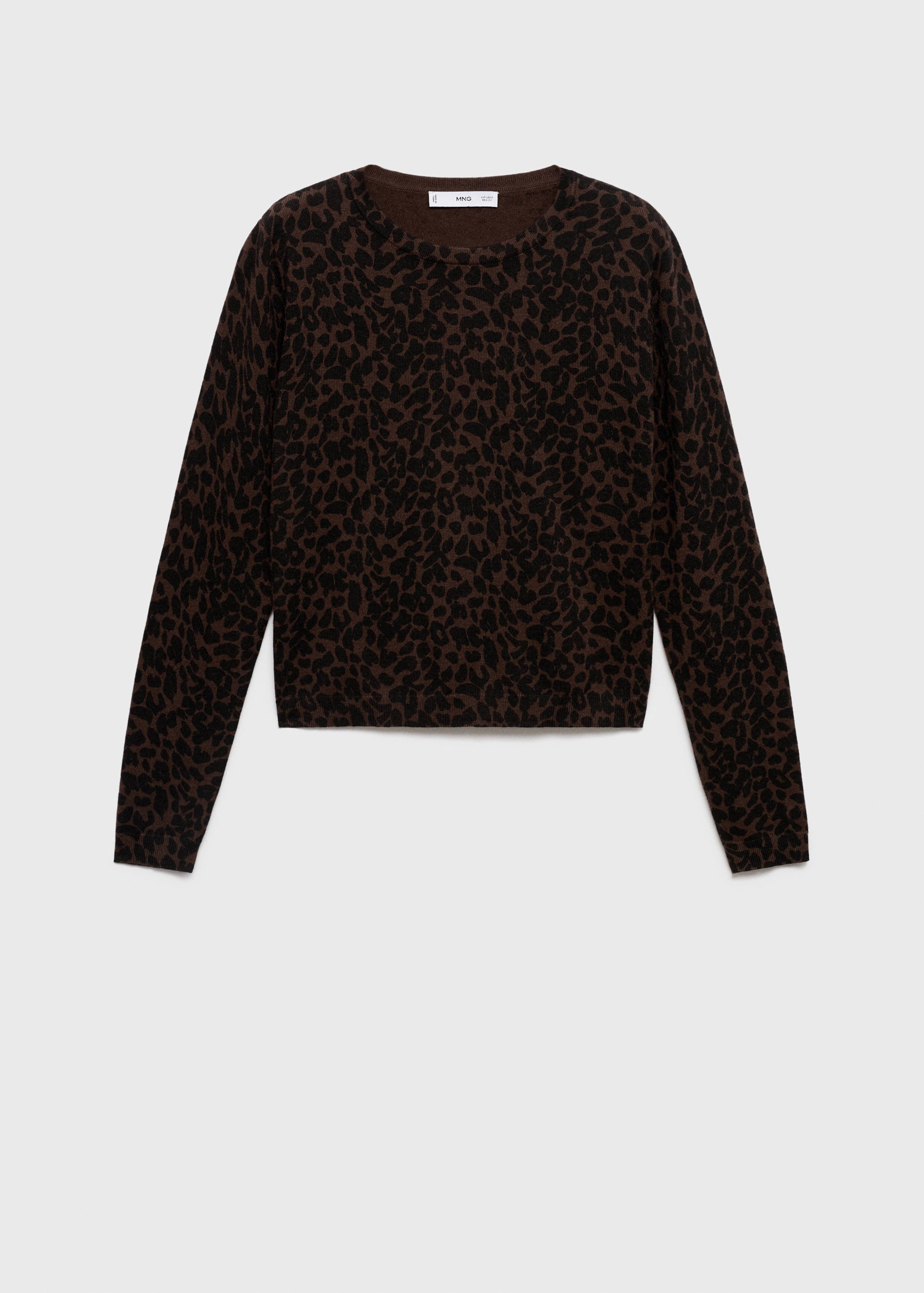 Ribbed leopard-print sweater - Article without model