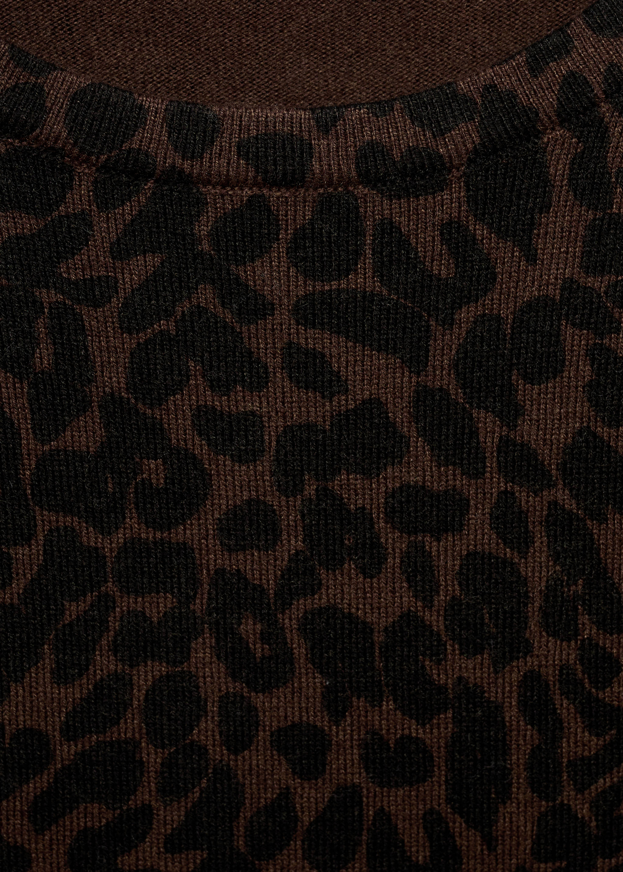Ribbed leopard-print sweater - Details of the article 8
