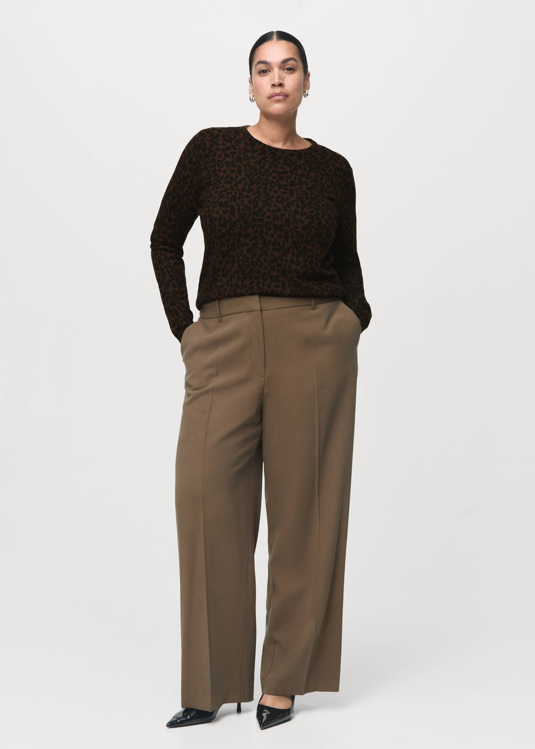 Ribbed leopard-print sweater - Details of the article 3