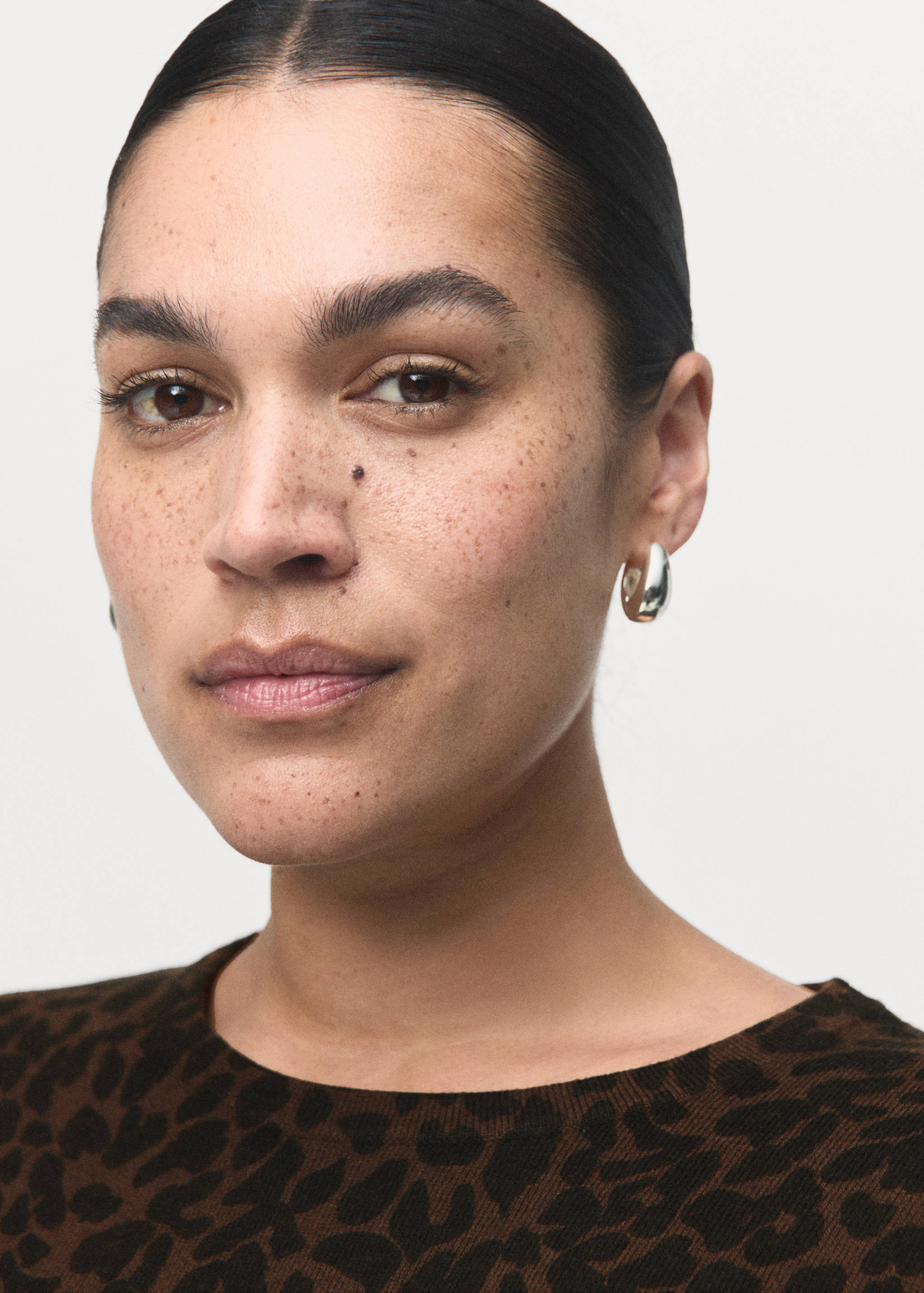 Ribbed leopard-print sweater - Details of the article 4