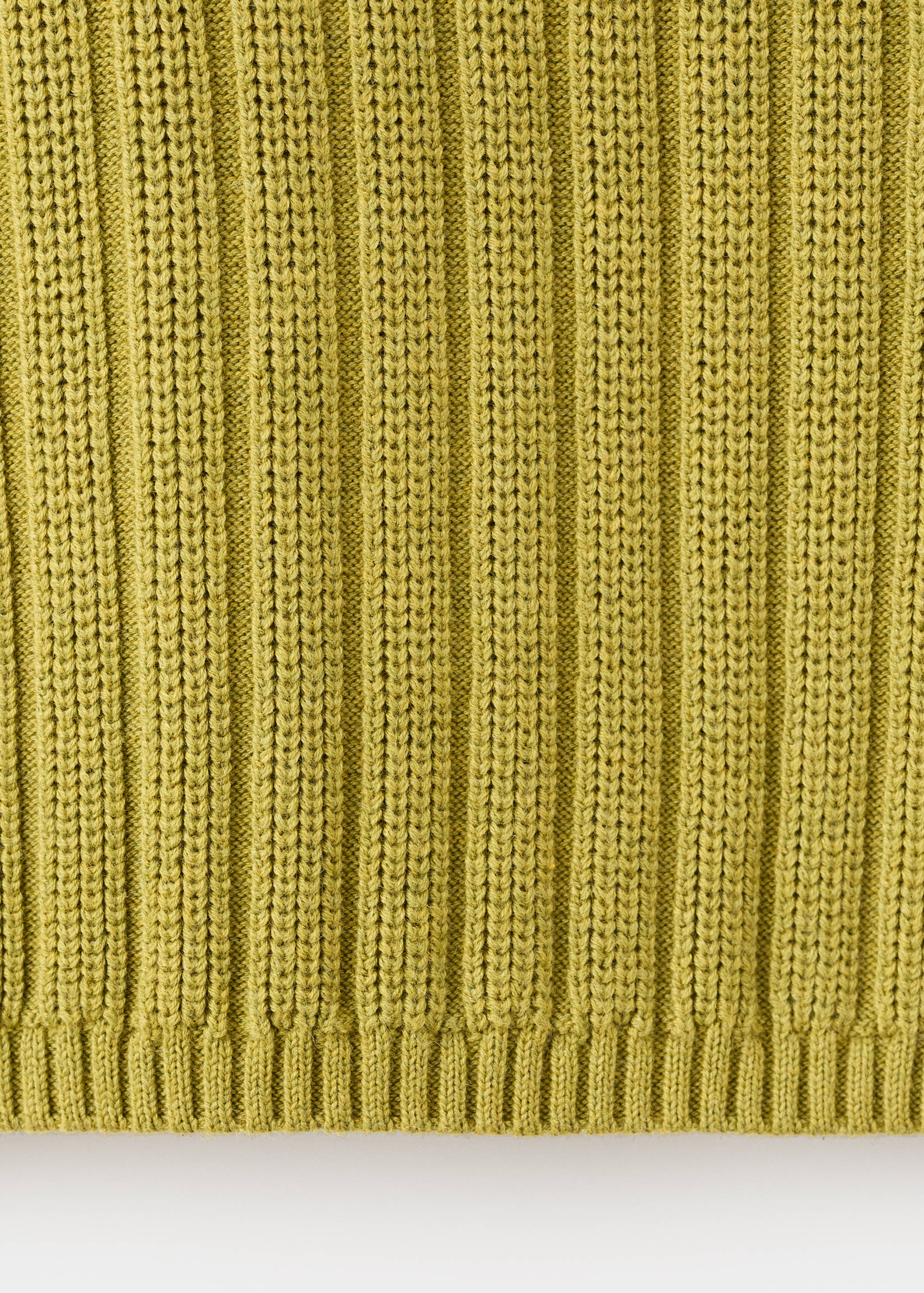 Polo-neck ribbed sweater - Details of the article 0