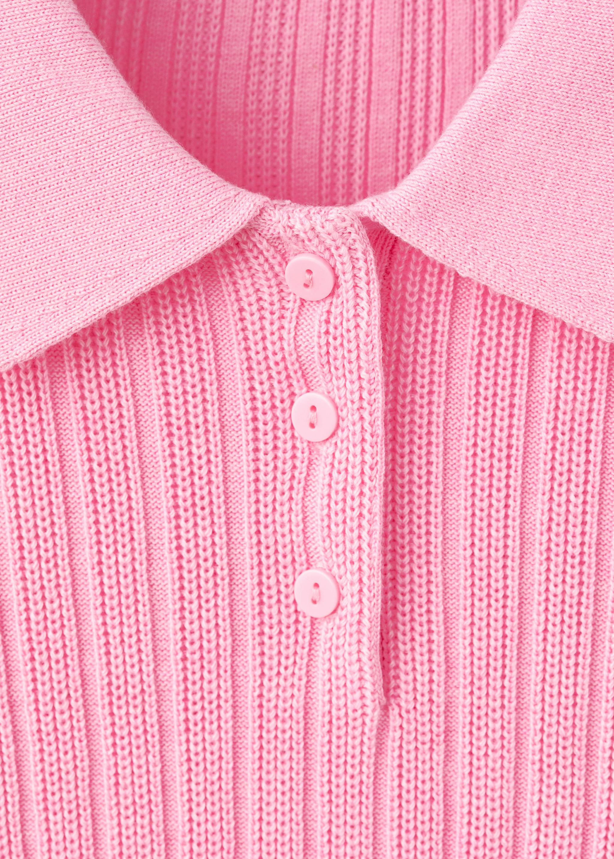 Polo-neck ribbed sweater - Details of the article 8