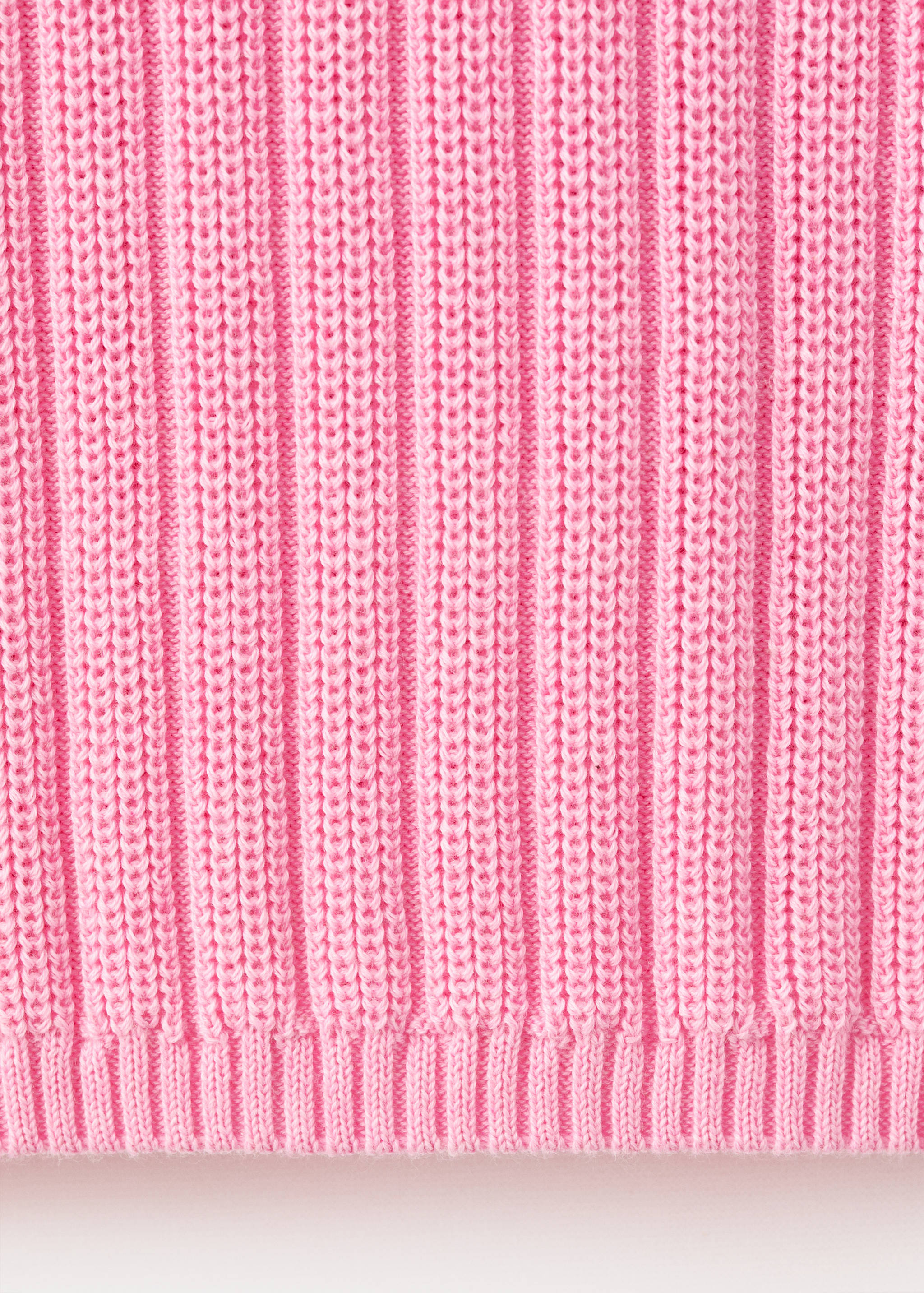 Polo-neck ribbed sweater - Details of the article 0