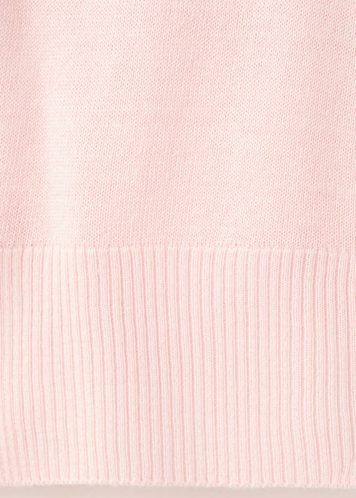 Turtleneck sweater with knot — Pastel Pink