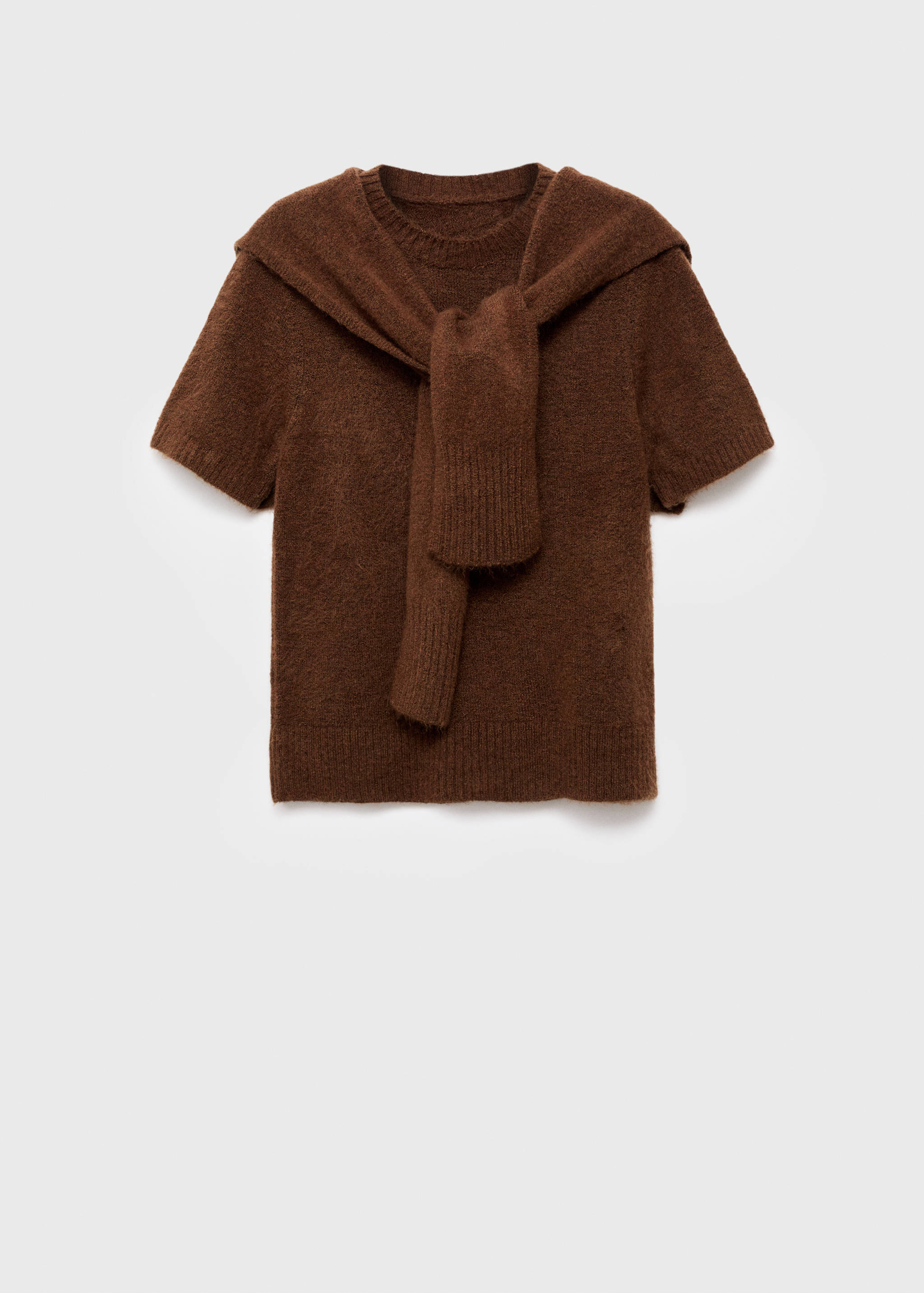 Short-sleeved combined sweater - Article without model