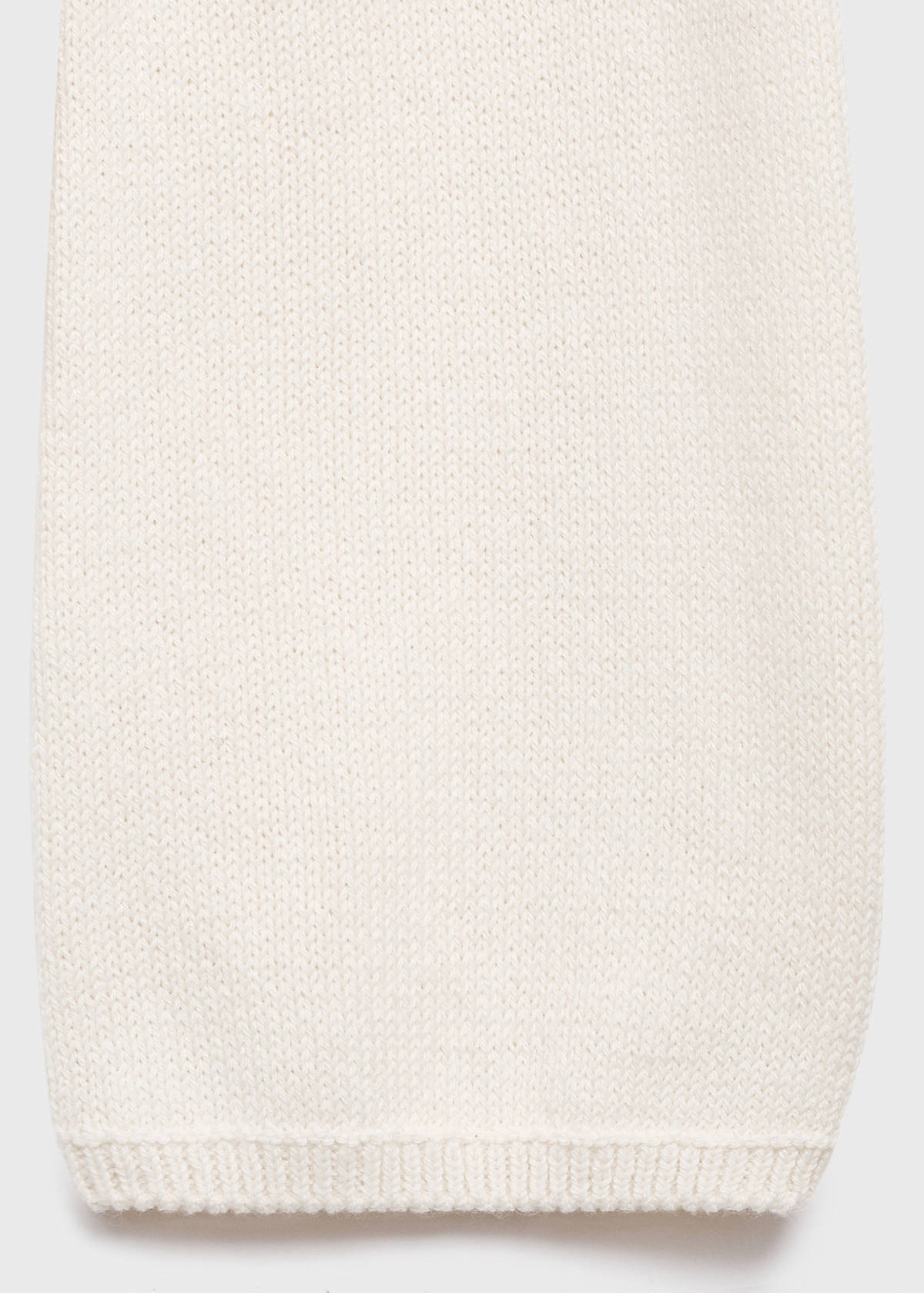 Draped-neck sweater — Ecru