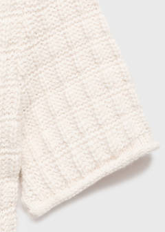 Textured sweater with ruffles — Ecru 6