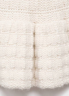 Textured sweater with ruffles — Ecru 7