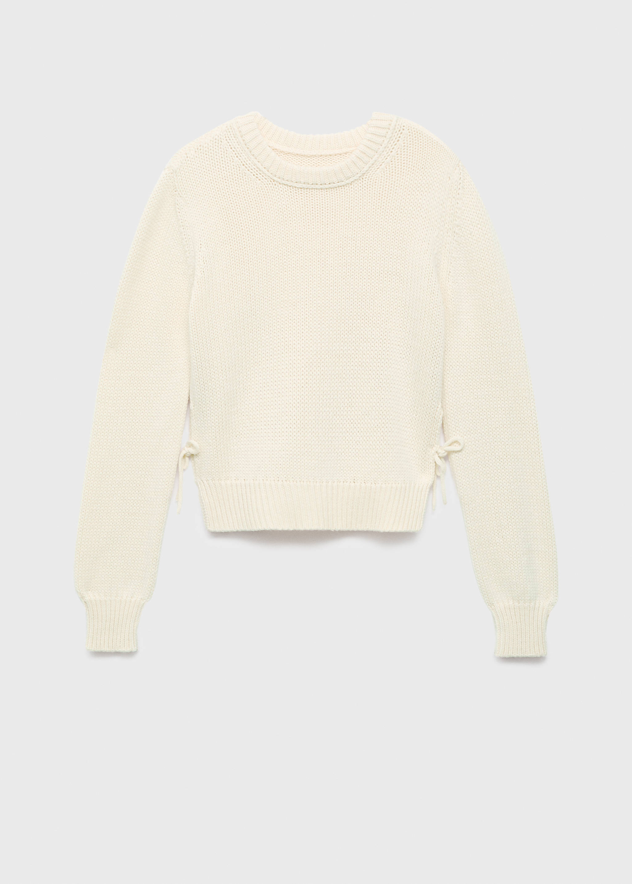 Knitted sweater with tie slits - Article without model