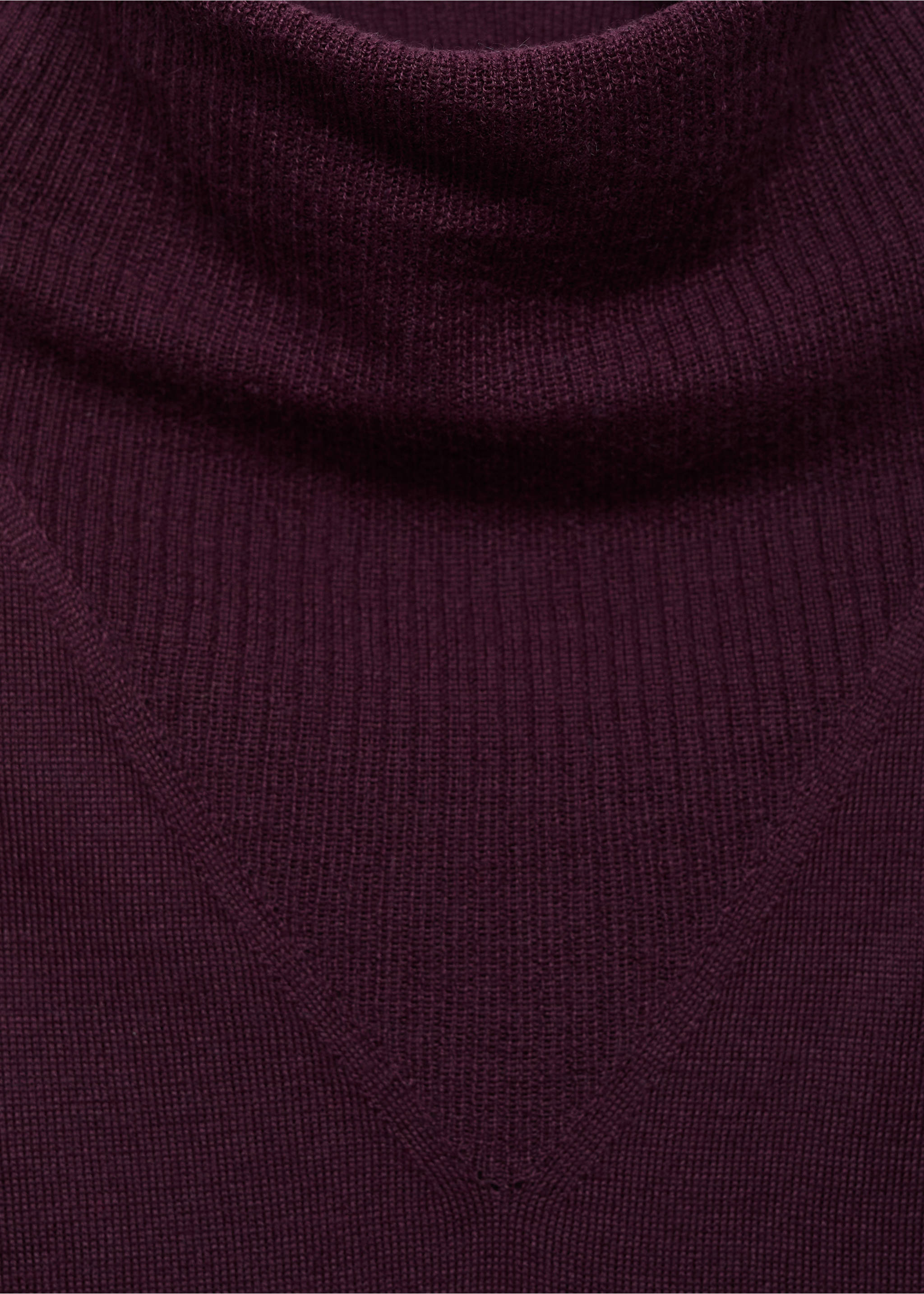 Pull maille col drapé - Détail de l'article 8, Lie de vin. Ref: 17005846-00.