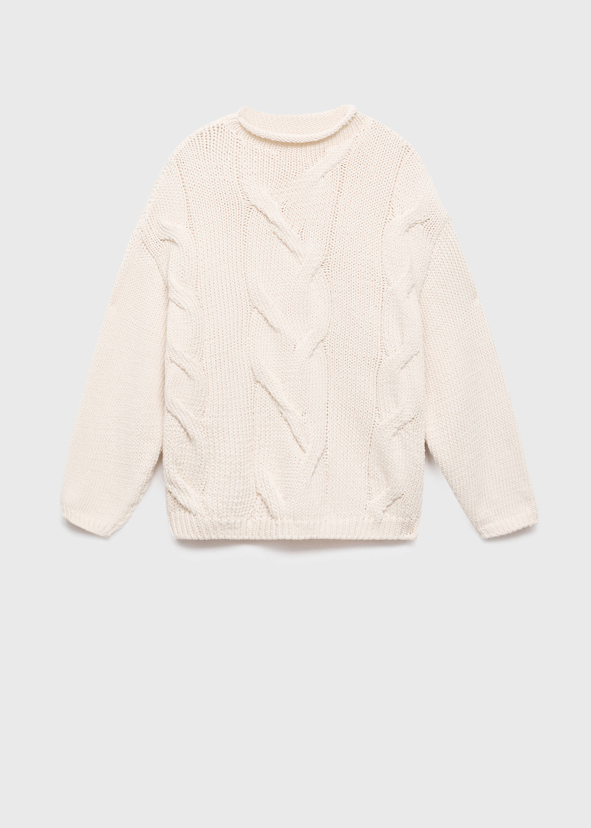 Oversized cable-knit sweater - Article without model