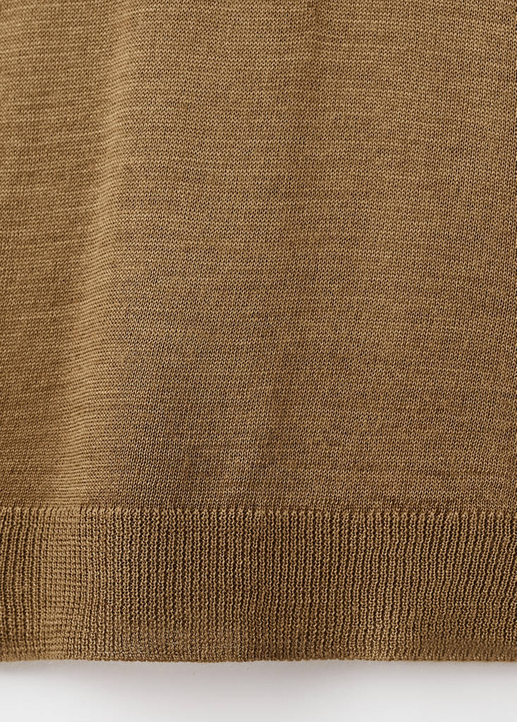 Wool-blend turtleneck sweater — Ochre